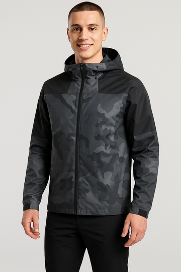 Heren Winddichte Camouflage Jas voor Buitenactiviteiten
