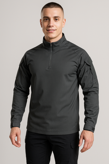 Heren Katoenen Longsleeve Tactisch Wandelt-shirt