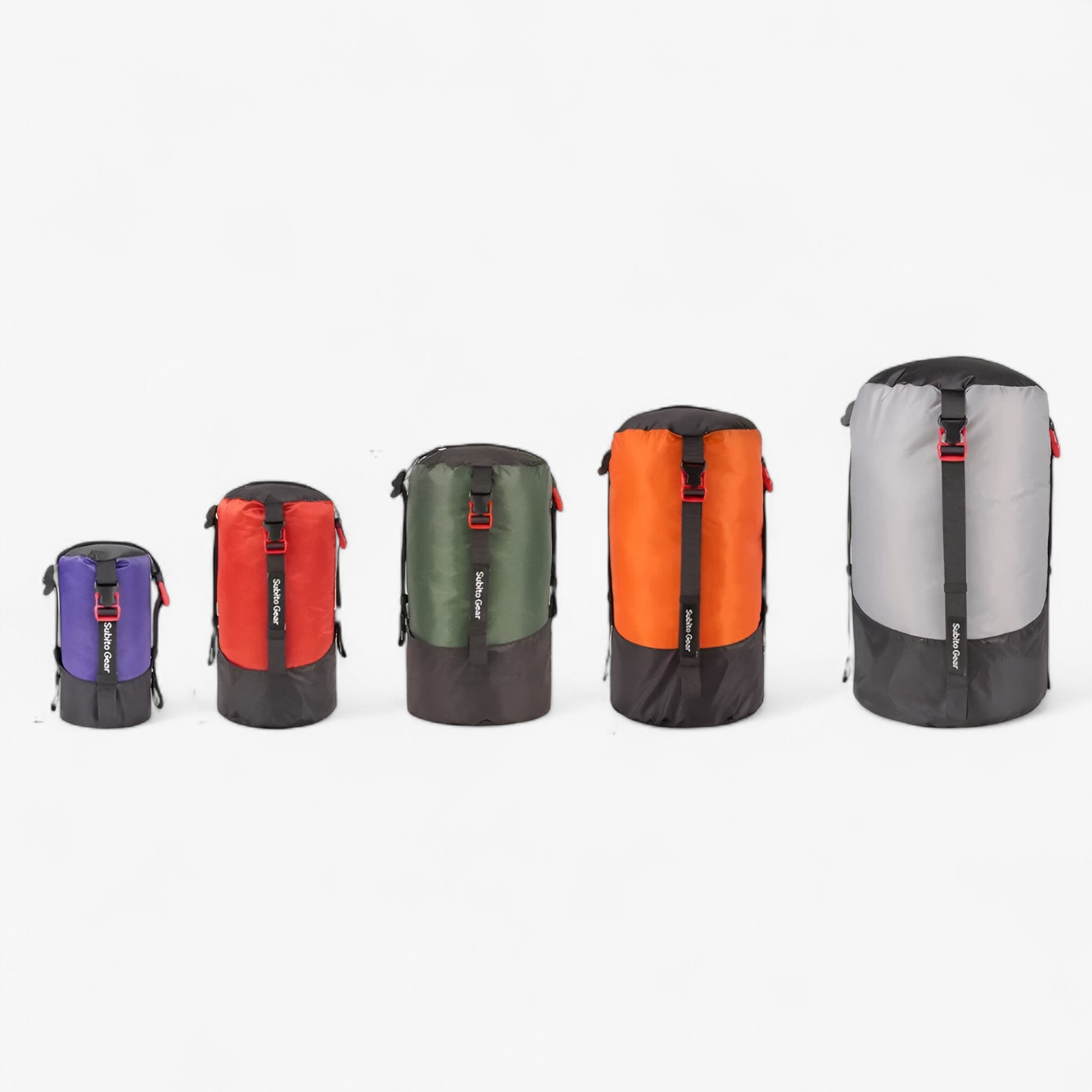 Inpakorganizers : Lichtgewicht Polyester Compressietas voor Kamperen in 5stuks van Outdoor Craft