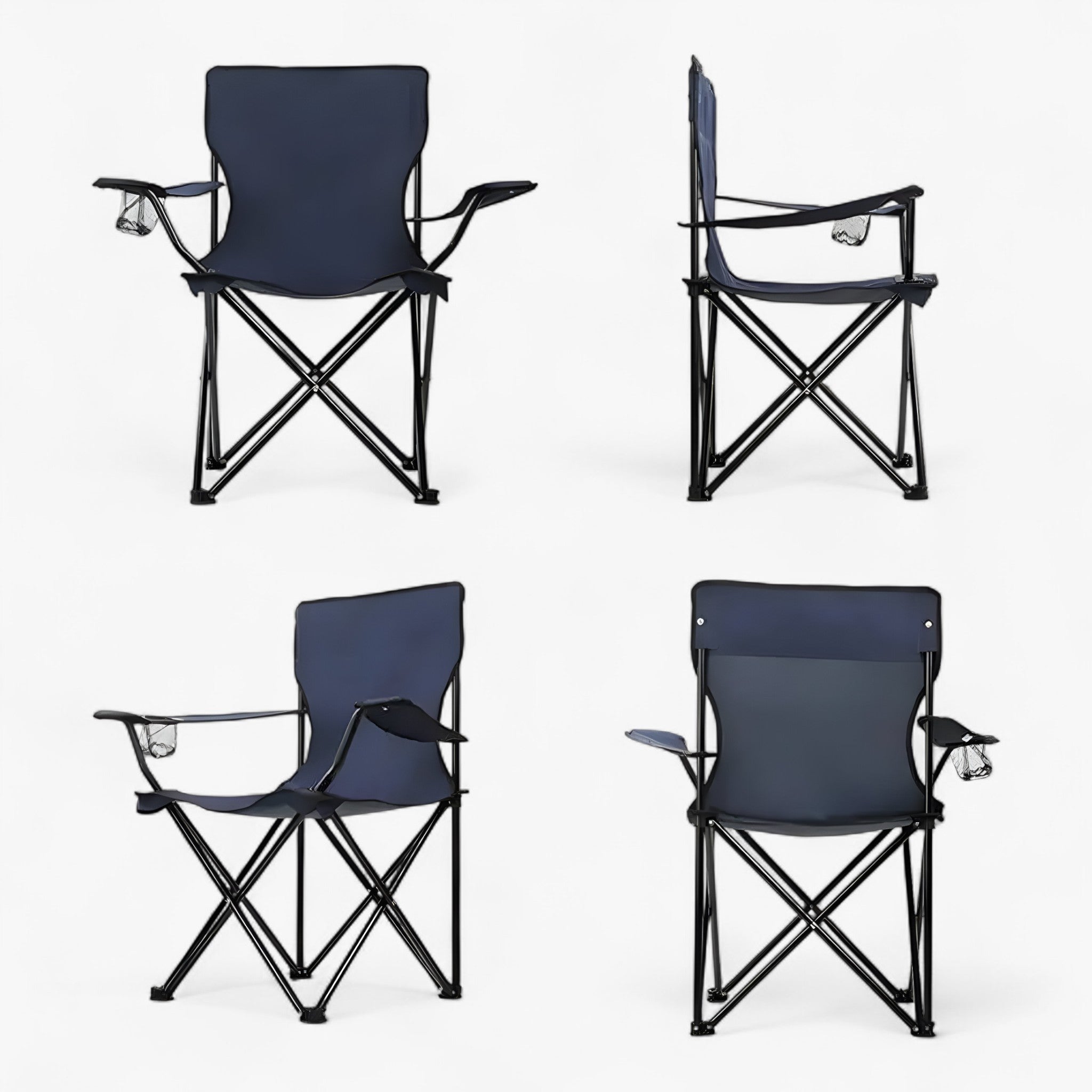 Draagbare Nylon Kampeerstoel met Armleuningen