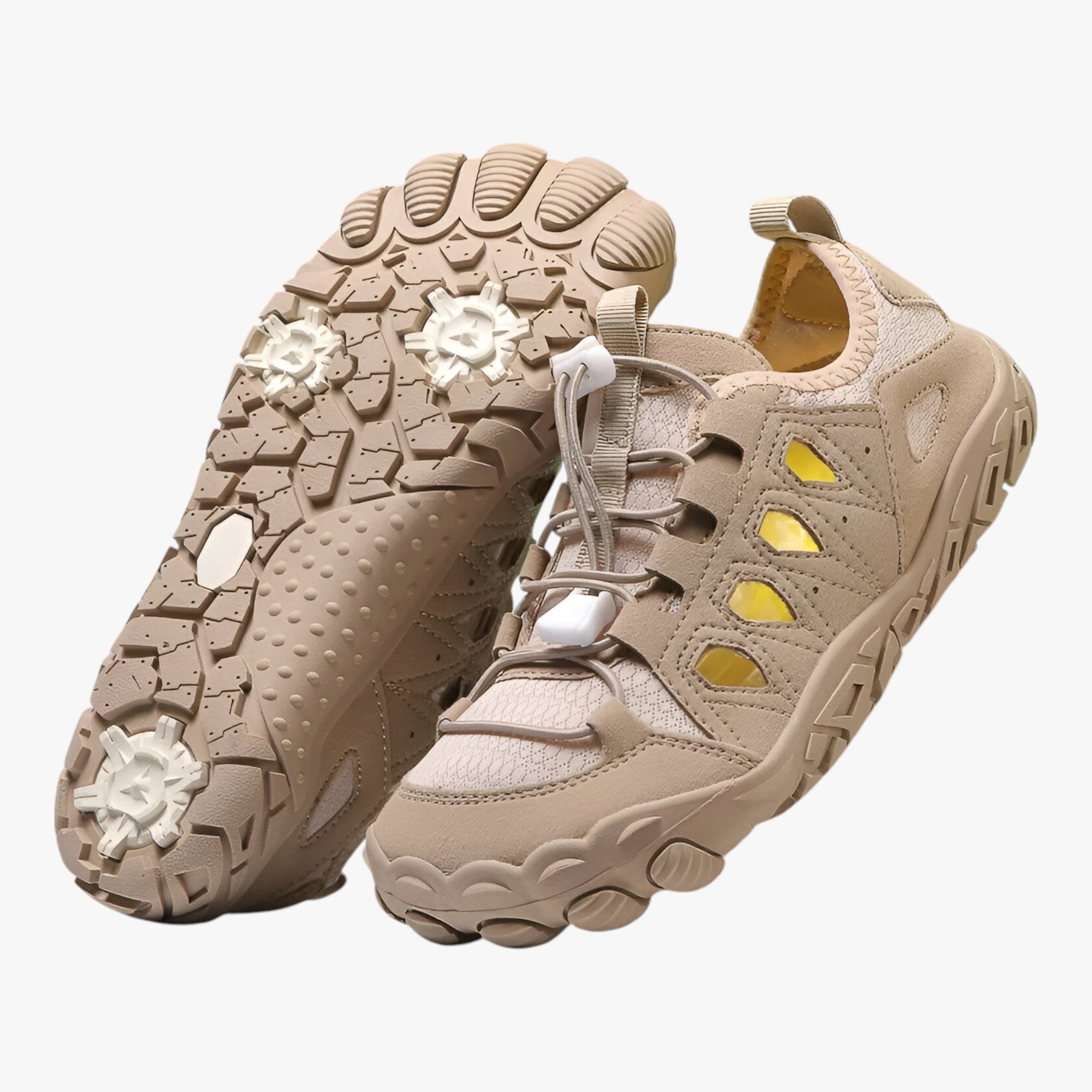 Ademend Wandelschoenen voor Buitenactiviteiten - Wandel schoenen - Khaki - 36 - Ademend Wandelschoenen voor Buitenactiviteiten. - Outdoor Craft