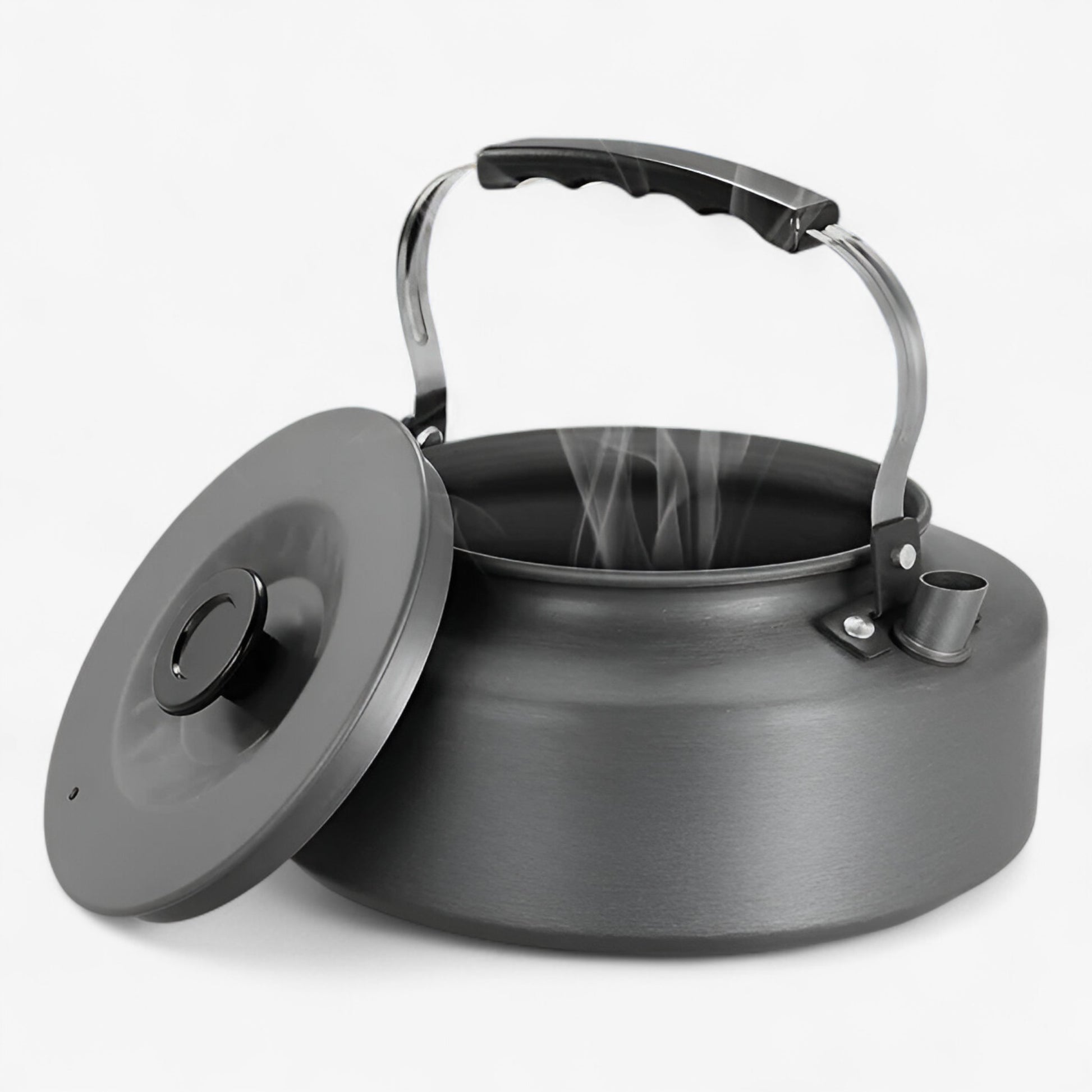 Draagbare Aluminium Waterkoker voor Buiten - Kampeer kookgerei - 0.8L - Draagbare Aluminium Waterkoker voor Buiten. - Outdoor Craft