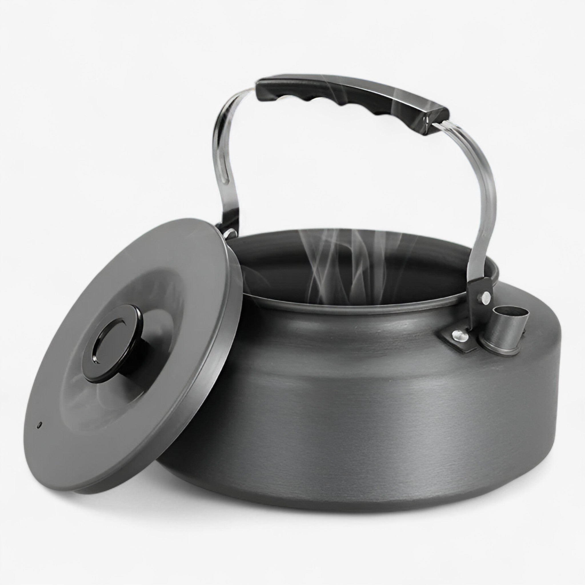 Draagbare Aluminium Waterkoker voor Buiten - Kampeer kookgerei - 0.8L - Draagbare Aluminium Waterkoker voor Buiten. - Outdoor Craft