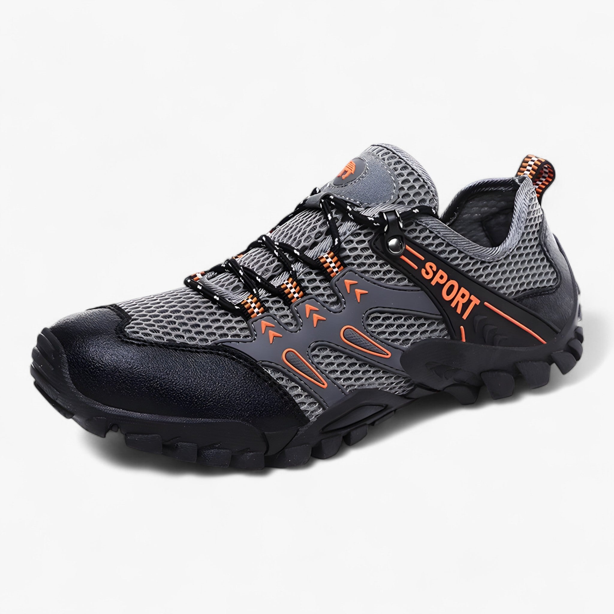 Heren Ademend Mesh Sneakers voor Buiten - Heren Sneakers - Oranje - 39 - Heren Ademend Mesh Sneakers voor Buiten. - Outdoor Craft