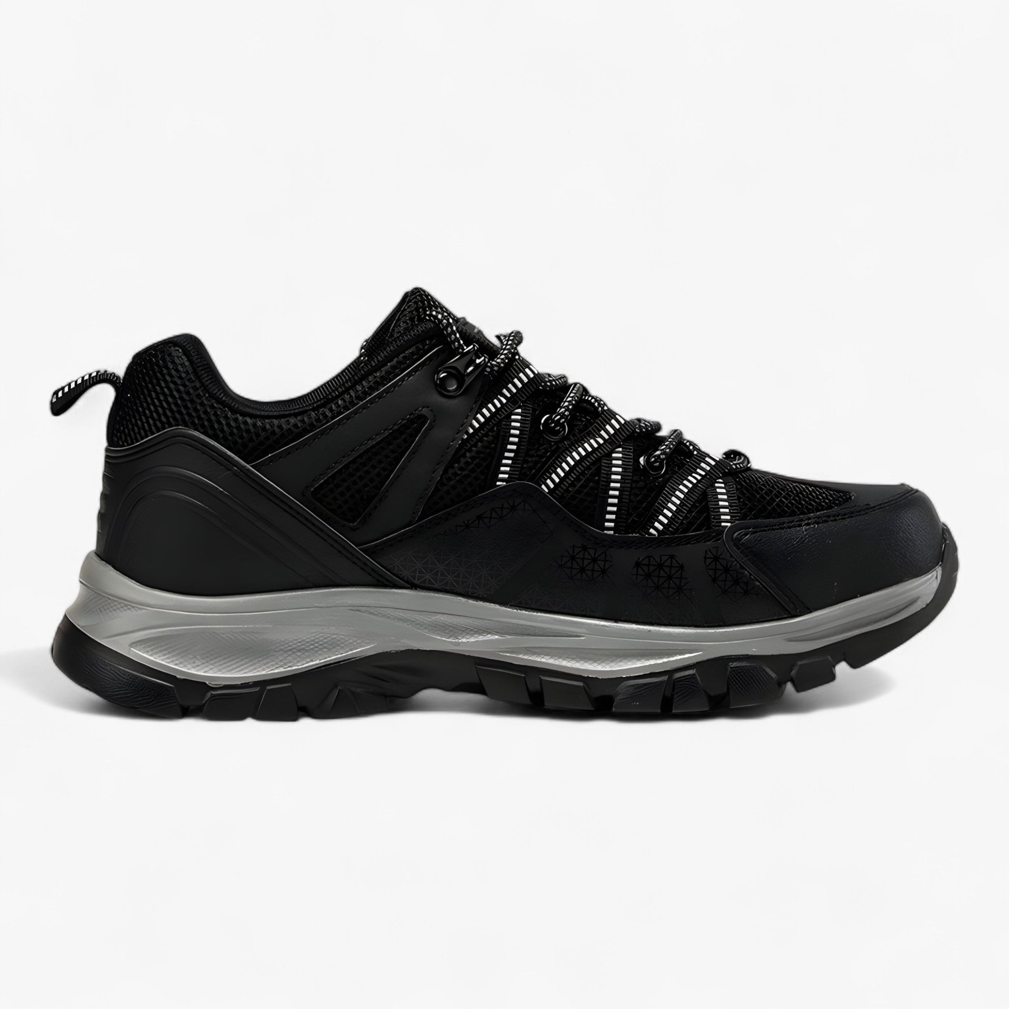 Heren Ademend Sport Sneakers - Heren sport schoenen - Zwart - 39 - Heren Ademend Sport Sneakers. - Outdoor Craft