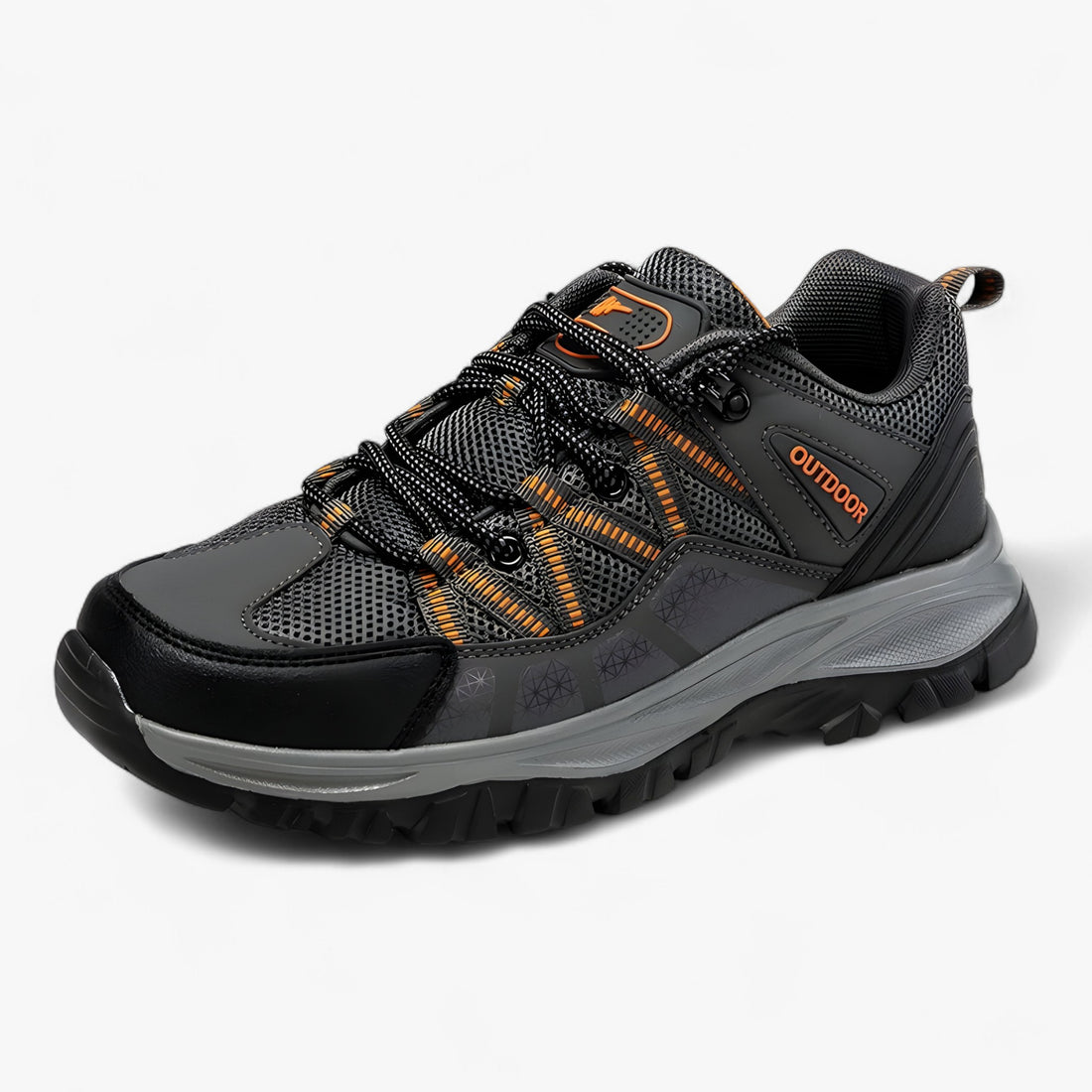 Heren Ademend Sport Sneakers - Heren sport schoenen - Grijs - 39 - Heren Ademend Sport Sneakers. - Outdoor Craft