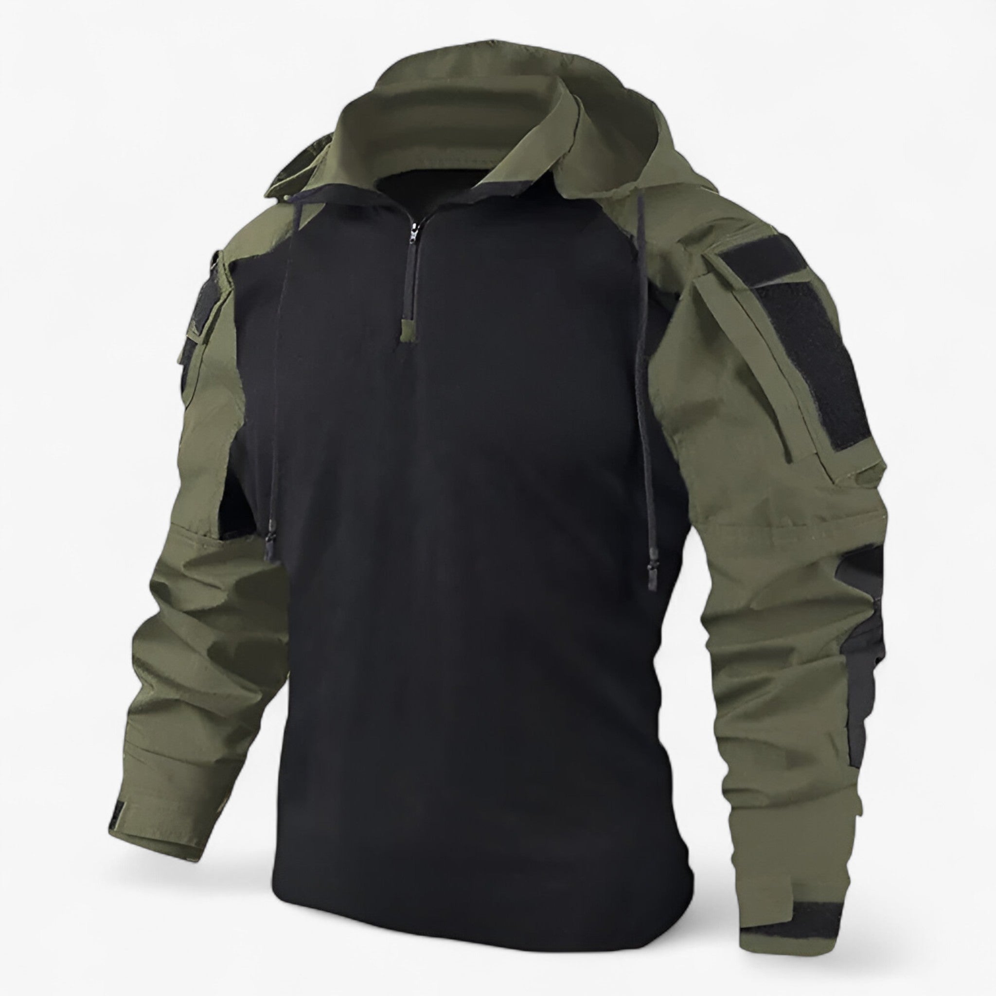 Heren Camo Tactisch T-shirt van Katoen - Tactische Kleding - Groen - M - Heren Camo Tactisch T-shirt van Katoen. - Outdoor Craft