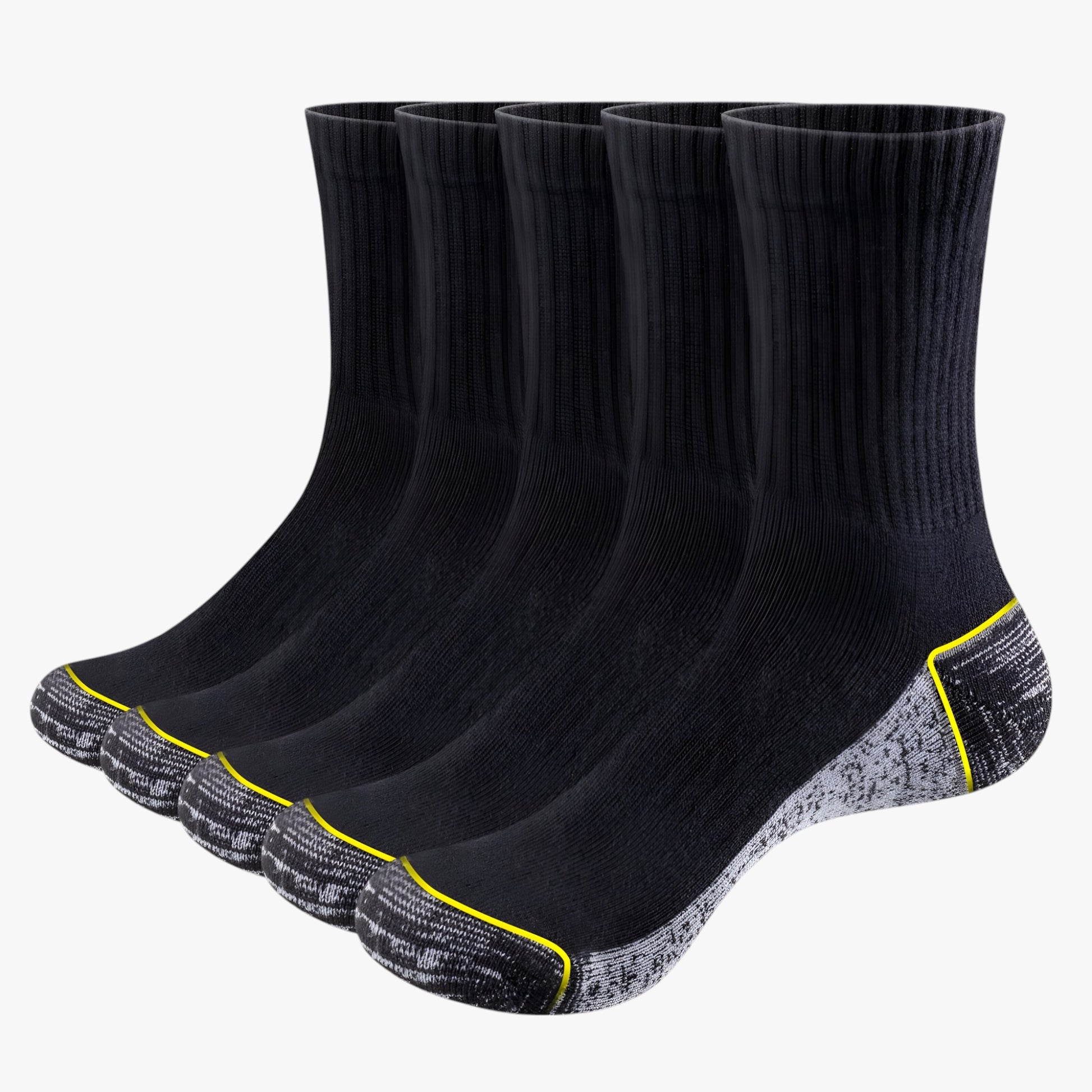 Heren Katoenen Sport Sokken Set van 5 Paren - Sokken - Zwart - L(Heren 37 - 41 EU) - Heren Katoenen Sport Sokken Set van 5 Paren. - Outdoor Craft