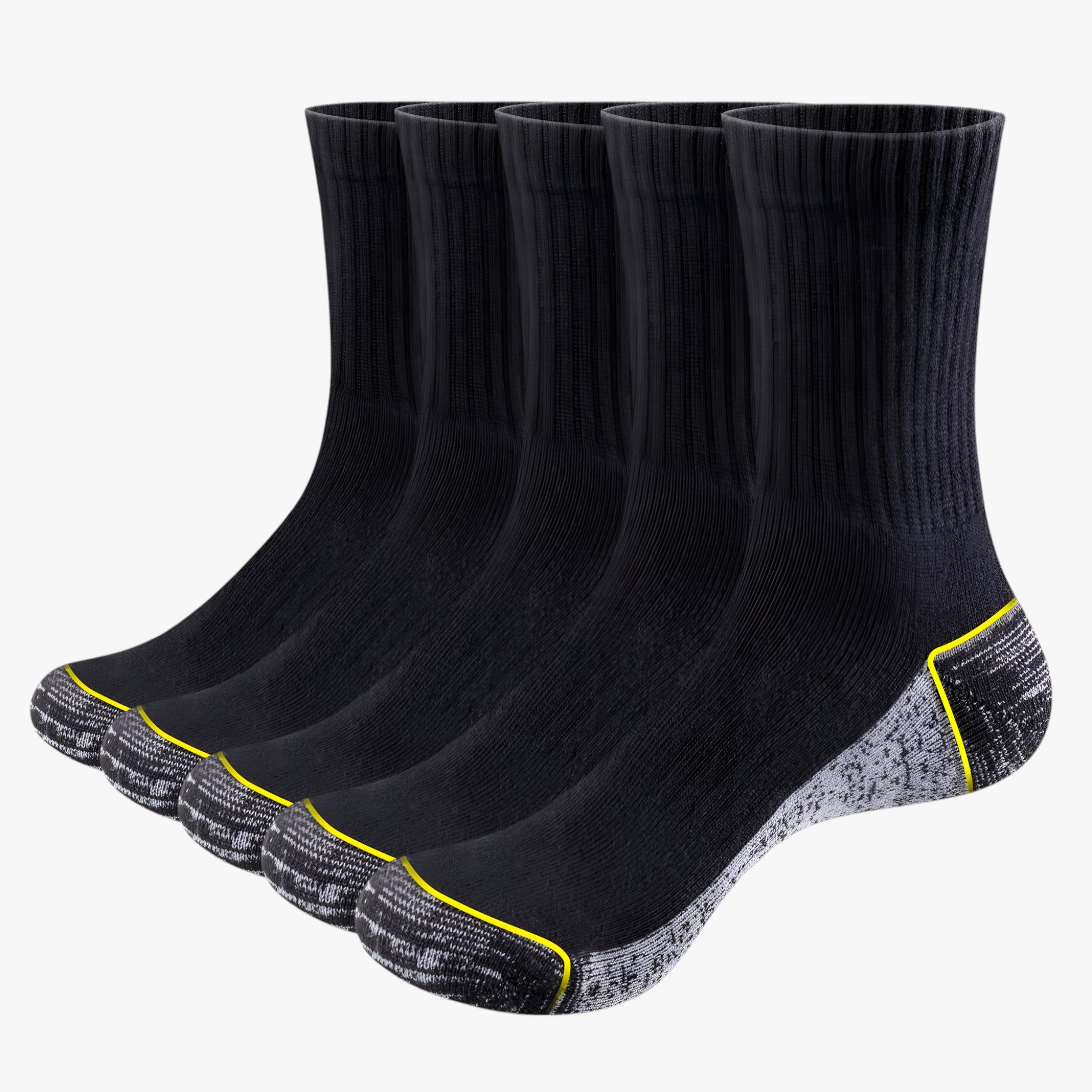 Heren Katoenen Sport Sokken Set van 5 Paren - Sokken - Zwart - L(Heren 37 - 41 EU) - Heren Katoenen Sport Sokken Set van 5 Paren. - Outdoor Craft