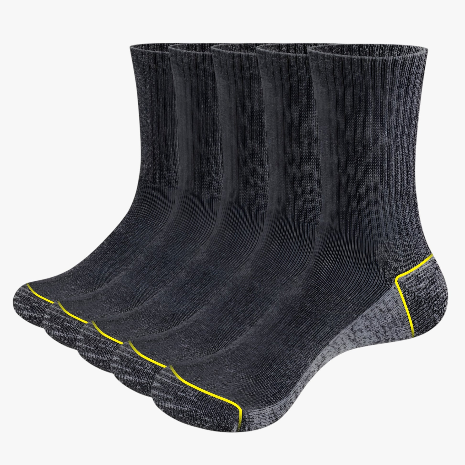 Heren Katoenen Sport Sokken Set van 5 Paren - Sokken - Grijs - XL(Heren 41 - 44 EU) - Heren Katoenen Sport Sokken Set van 5 Paren. - Outdoor Craft