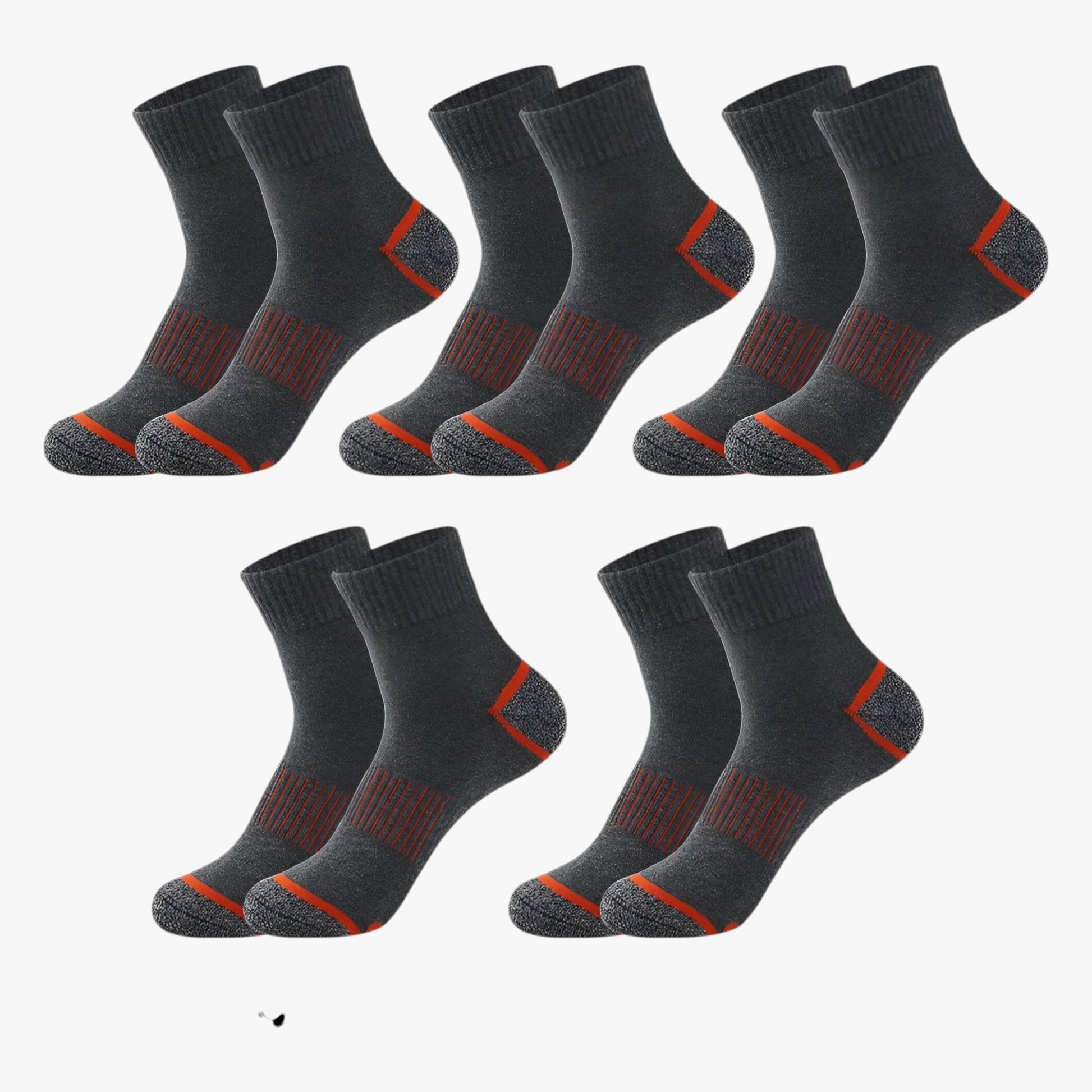 Heren Katoenen Sportsokken - 5 Paar - Sokken - 5 paar donkergrijs - EU 38 - 45 - Heren Katoenen Sportsokken - 5 Paar. - Outdoor Craft