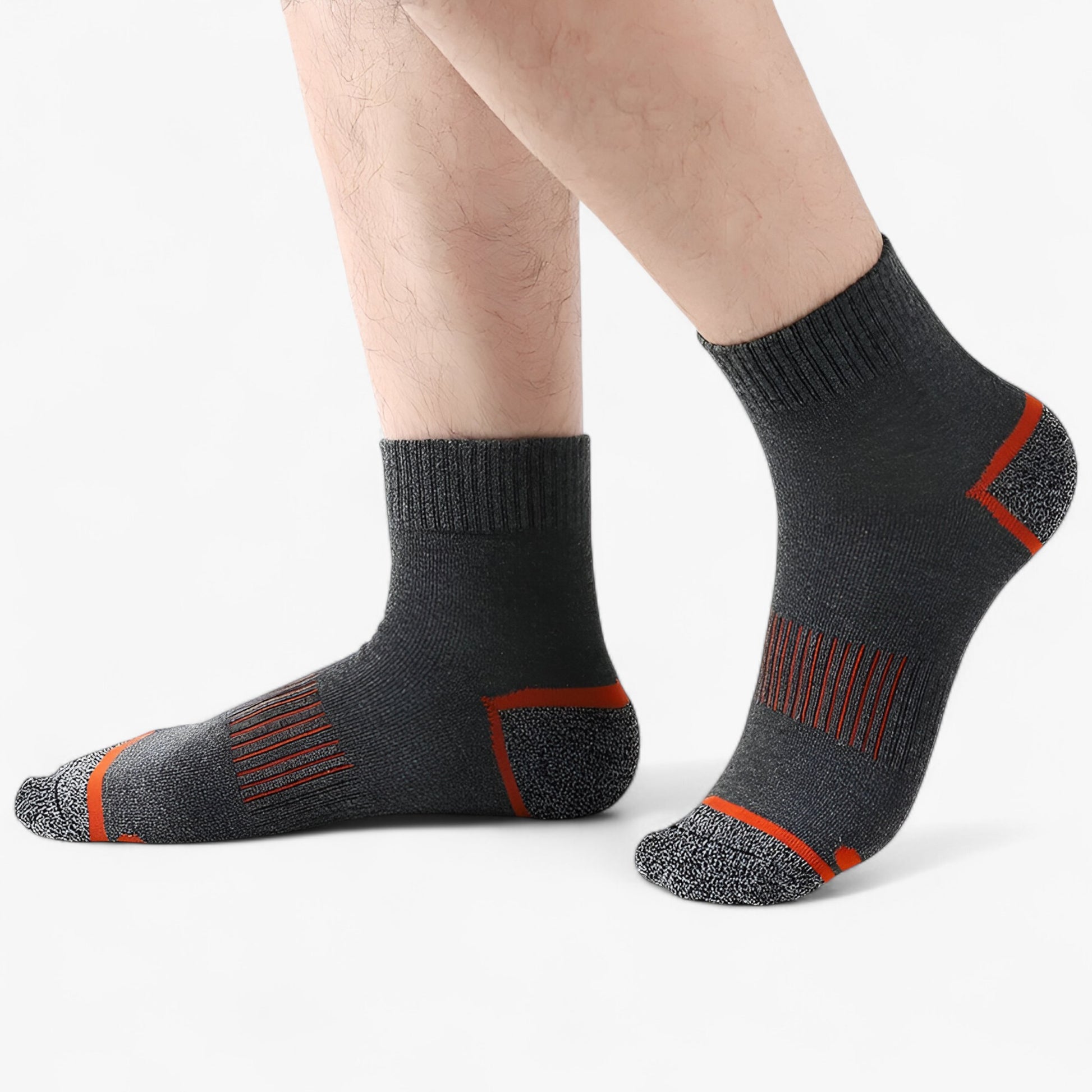 Heren Katoenen Sportsokken - 5 Paar - Sokken - 3 blauw 2 wit - EU 38 - 45 - Heren Katoenen Sportsokken - 5 Paar. - Outdoor Craft
