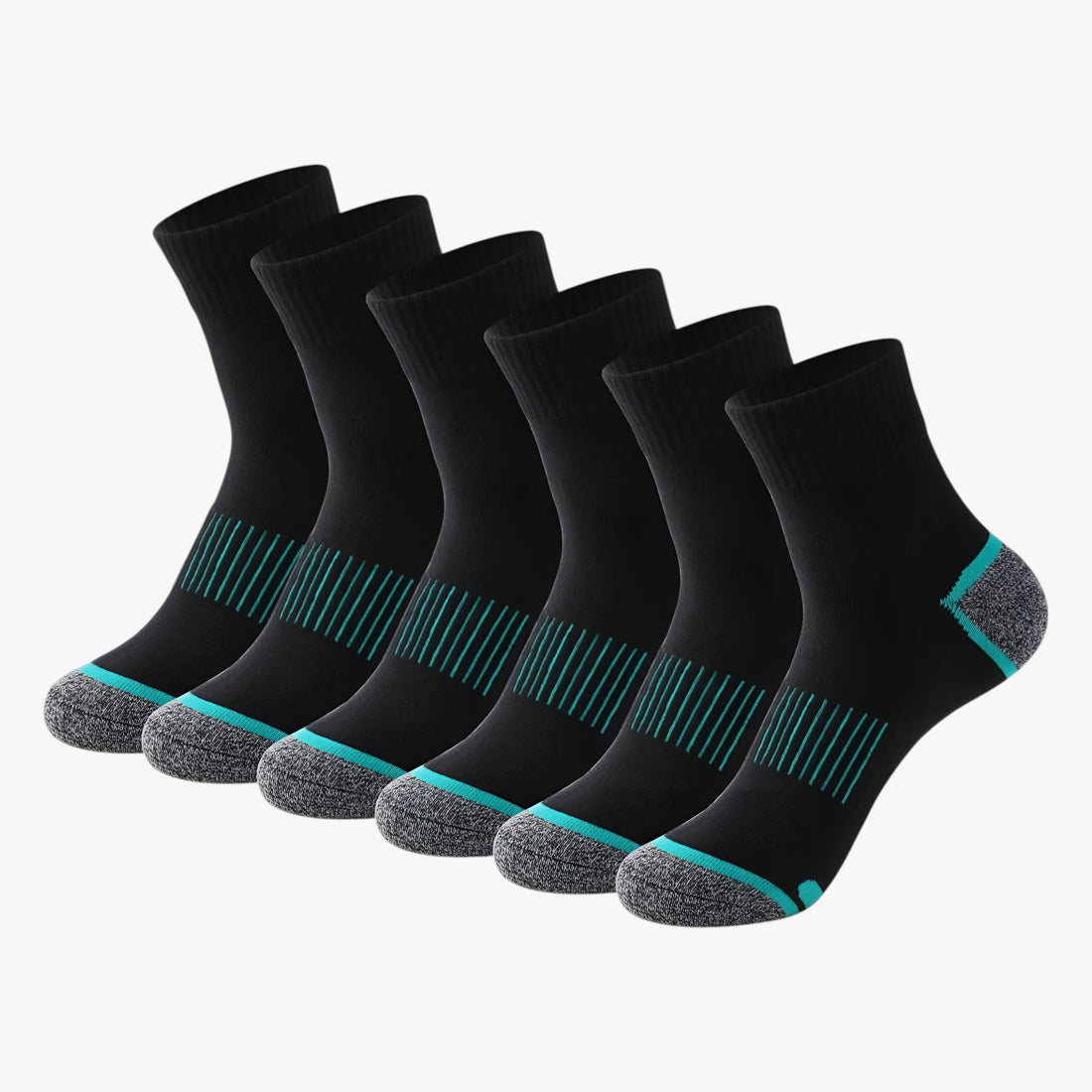 Heren Katoenen Sportsokken - 5 Paar - Sokken - 3 blauw 2 wit - EU 38 - 45 - Heren Katoenen Sportsokken - 5 Paar. - Outdoor Craft