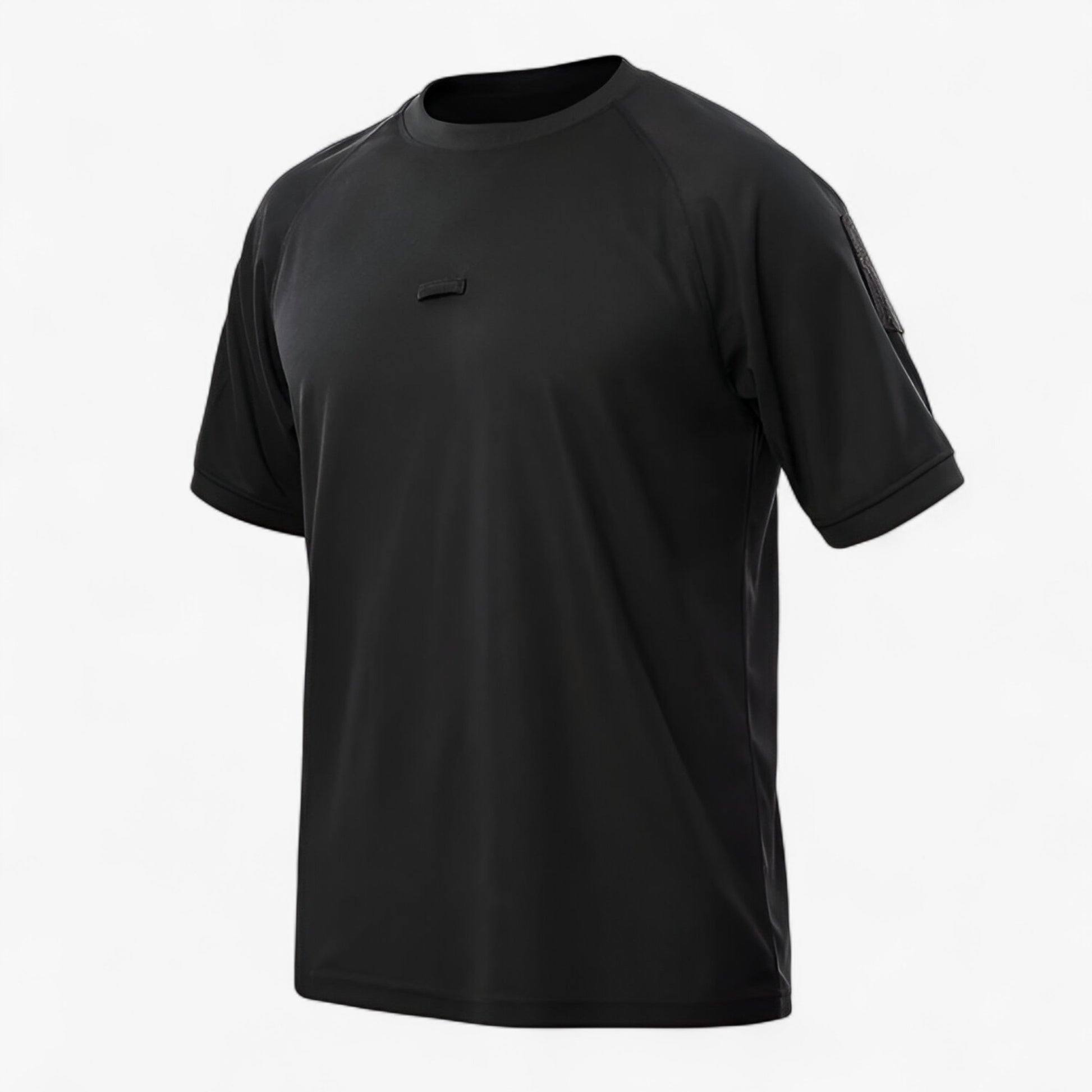 Heren Polyester Sport T-shirt Korte Mouwen - Heren Actieve Kleding - Zwart - M - Heren Polyester Sport T-shirt Korte Mouwen. - Outdoor Craft