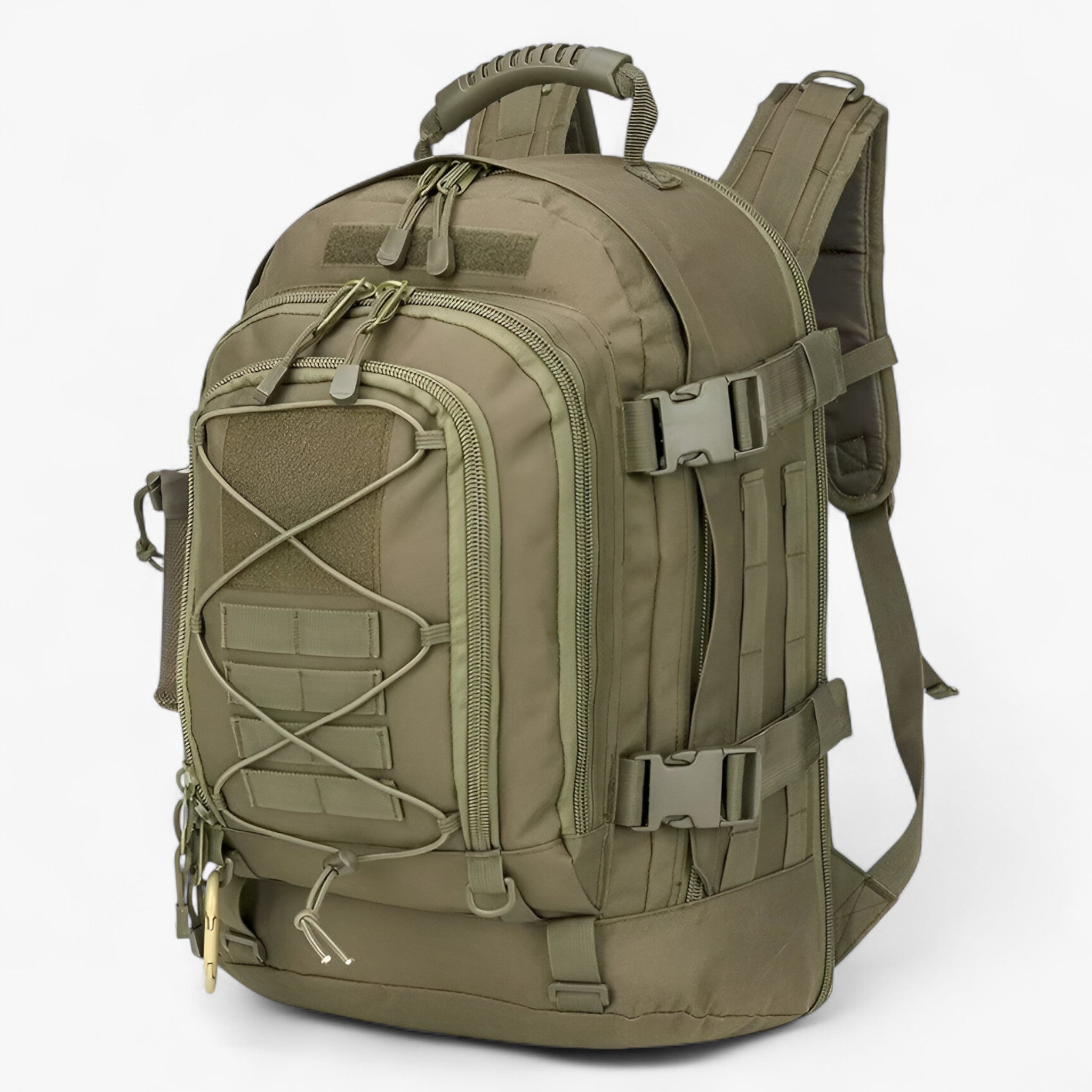 Heren Waterdichte Tactische Rugzak 65L Groen - Rugzakken - Legergroen - Heren Waterdichte Tactische Rugzak 65L Groen. - Outdoor Craft