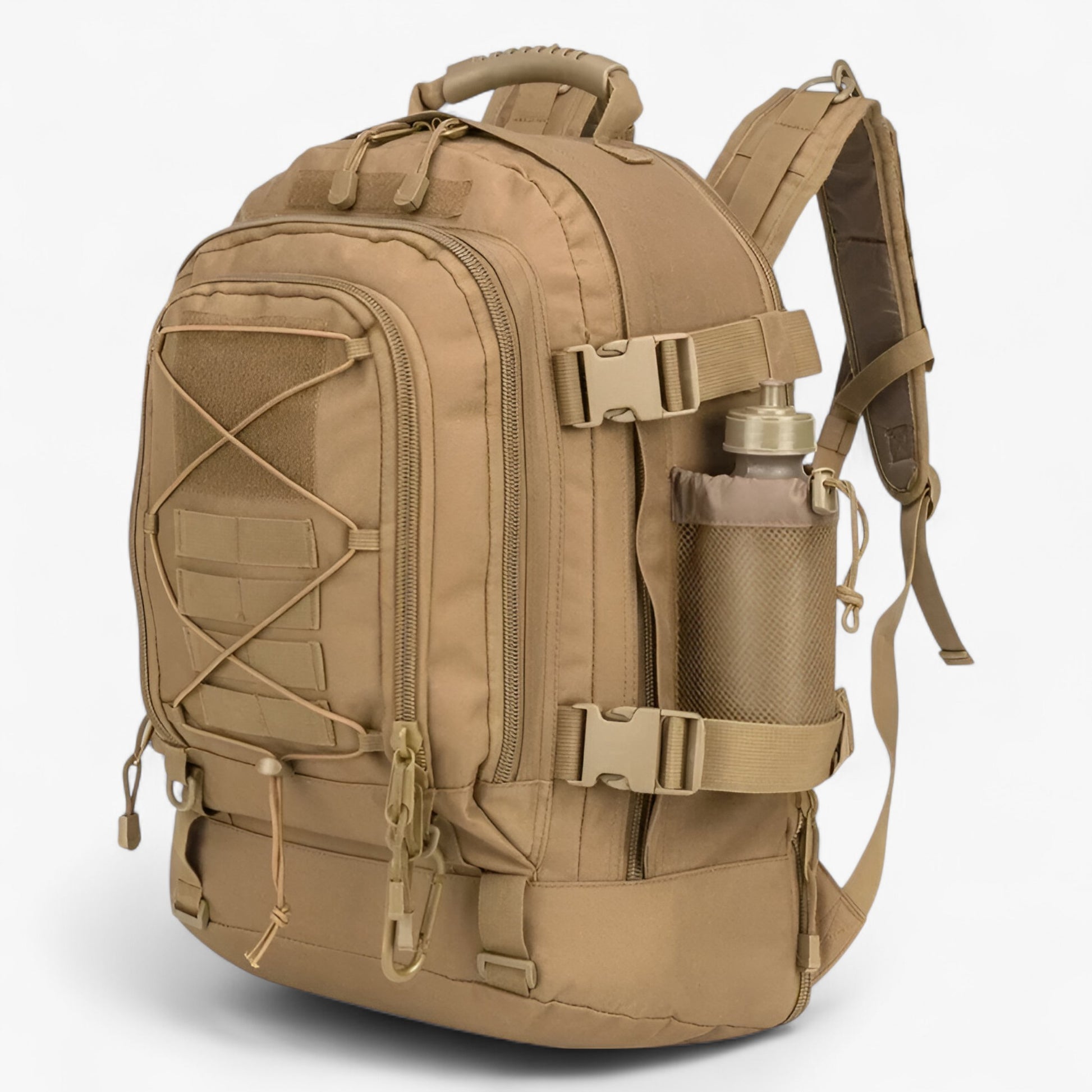 Heren Waterdichte Tactische Rugzak 65L Groen - Rugzakken - Bruin - Heren Waterdichte Tactische Rugzak 65L Groen. - Outdoor Craft