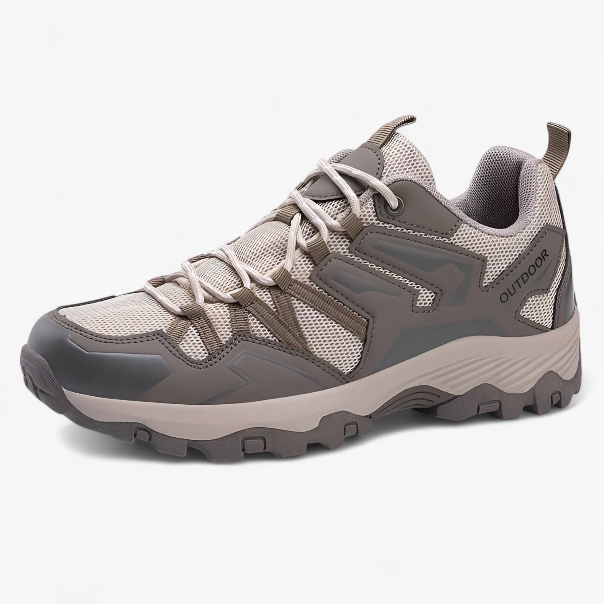 Heren Wandelschoenen : Ademend Wandelschoenen voor Outdoor Activiteiten in Bruin van Outdoor Craft