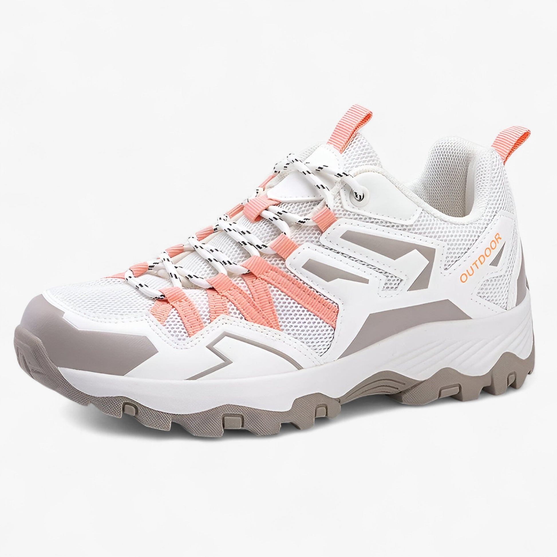 Heren Wandelschoenen : Ademend Wandelschoenen voor Outdoor Activiteiten in Oranje van Outdoor Craft