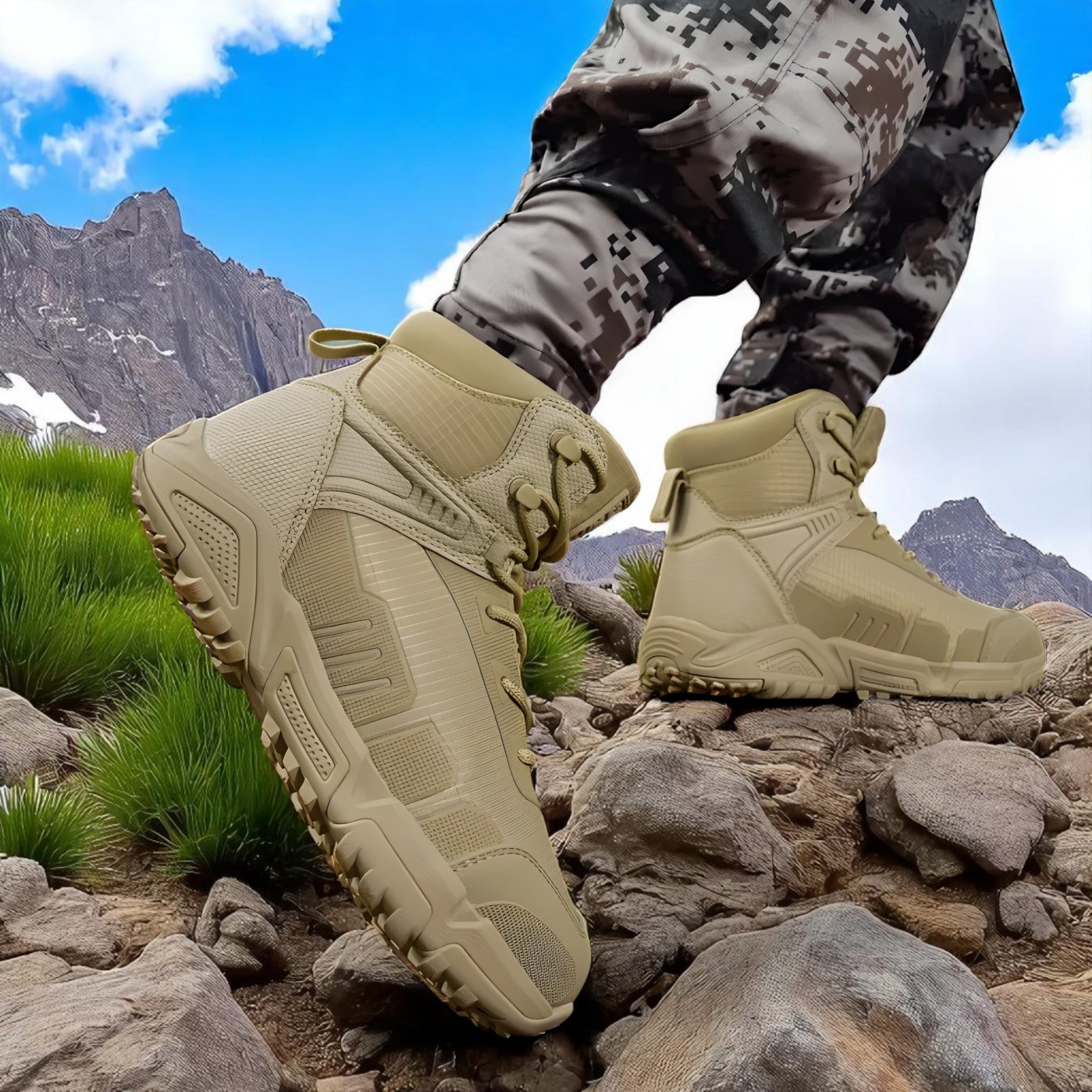 Heren Synthetische Wandelschoenen Met Antislipzool