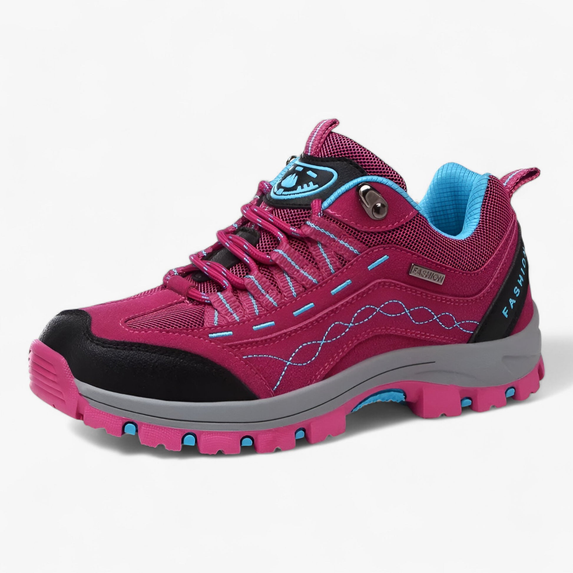Wandel schoenen : Waterproof Wandelschoenen met Antislipzool in Roze Rood van Outdoor Craft