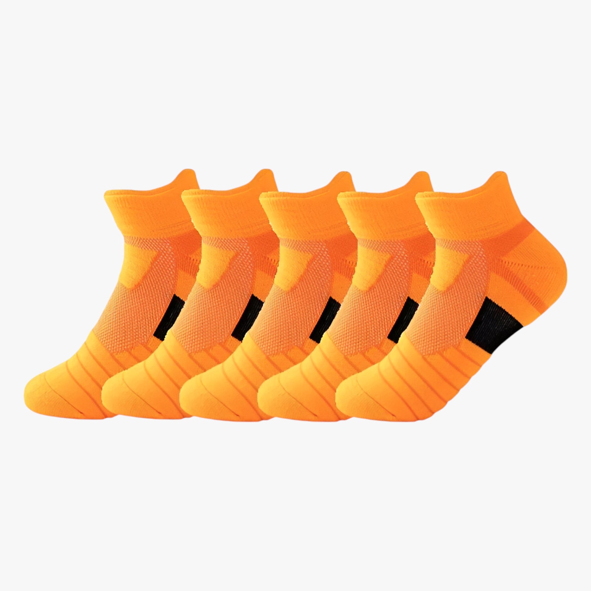 Katoenen Sportsokken Set van 5 Paar - Sport Sokken - 5oranje - EU 28 - 37 - Katoenen Sportsokken Set van 5 Paar. - Outdoor Craft