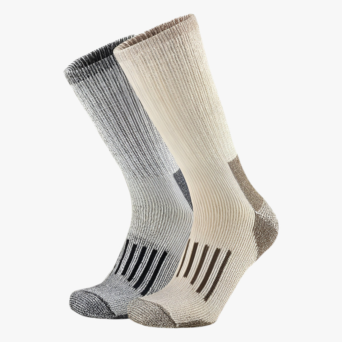 Sokken : Heren Merino Wollen Wandelsokken voor Warmte in Pack B(2 Paar) van Outdoor Craft