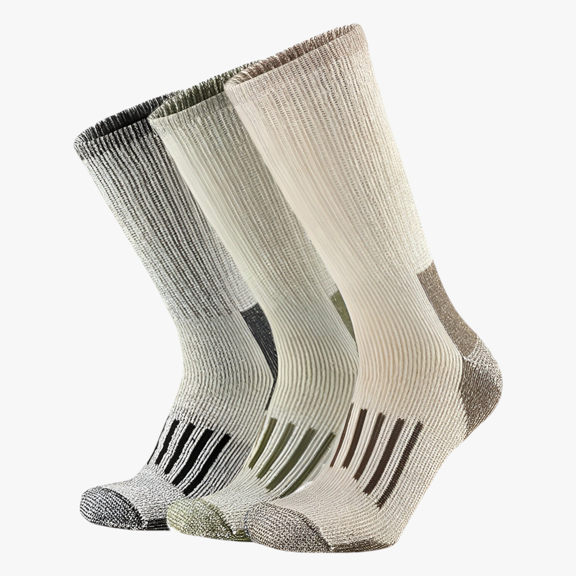 Sokken : Heren Merino Wollen Wandelsokken voor Warmte in Pack F(3 Paar) van Outdoor Craft