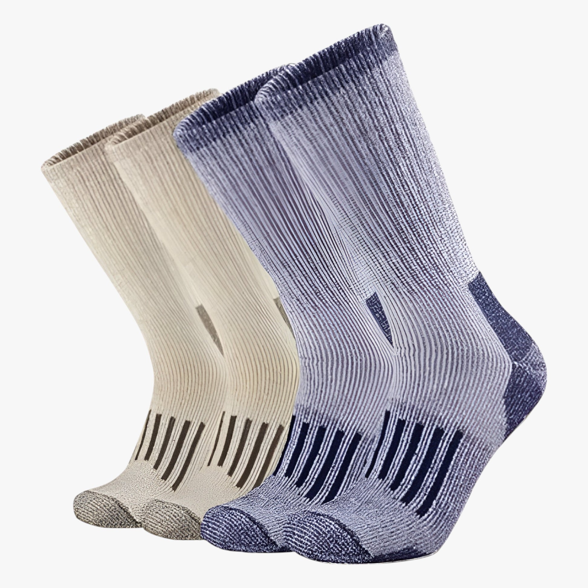 Sokken : Heren Merino Wollen Wandelsokken voor Warmte in Pack G(4 Paar) van Outdoor Craft