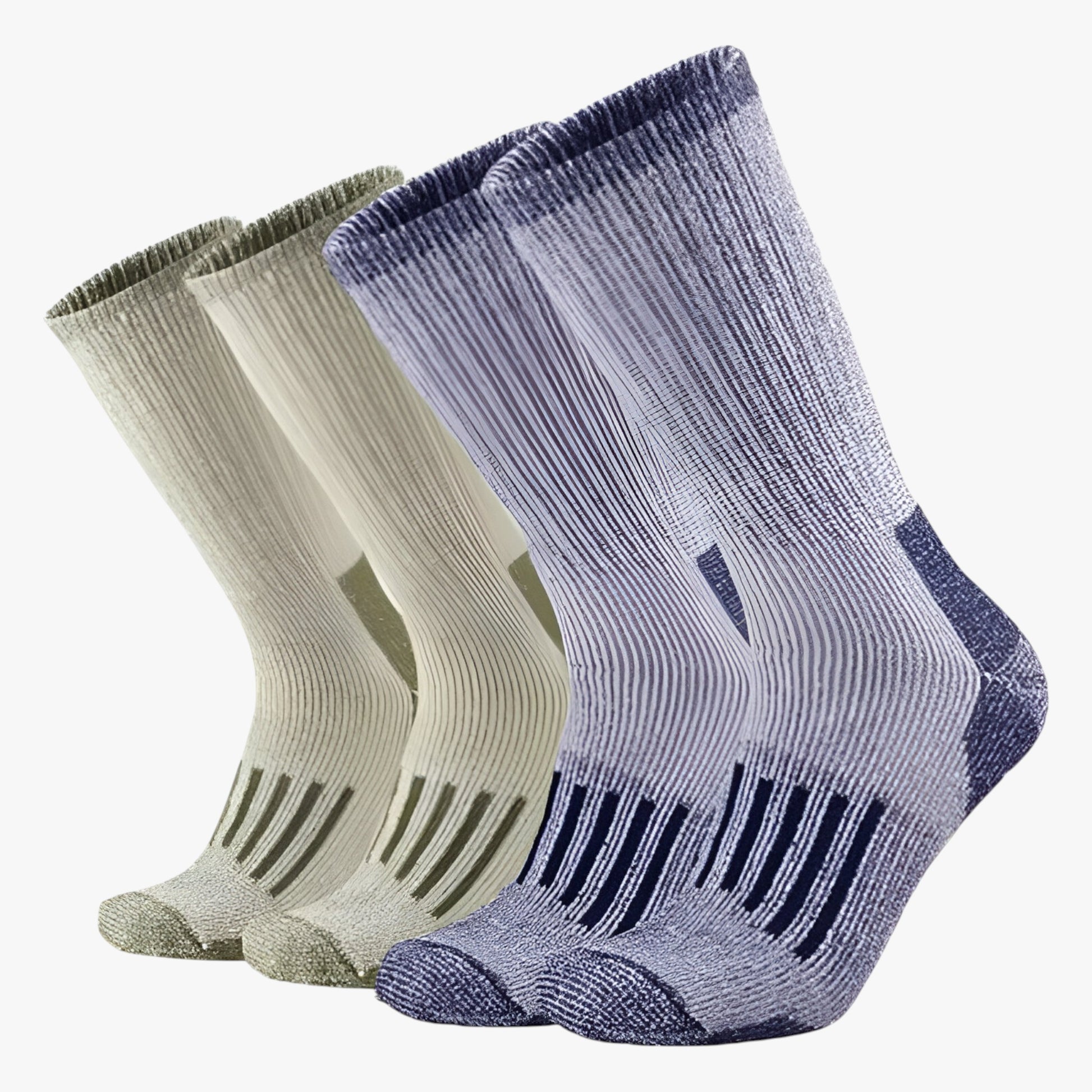 Sokken : Heren Merino Wollen Wandelsokken voor Warmte in Pack H(4 Paar) van Outdoor Craft