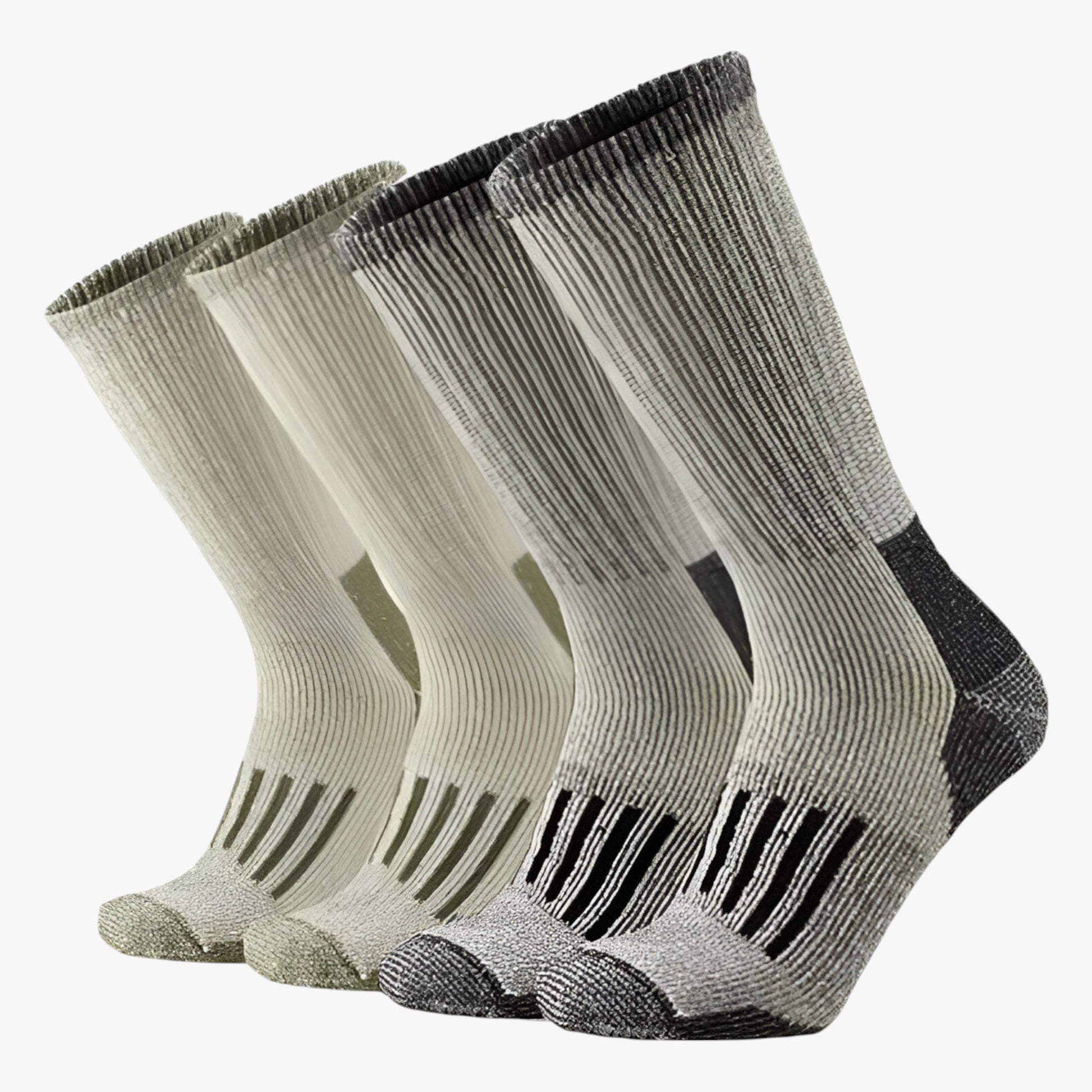 Sokken : Heren Merino Wollen Wandelsokken voor Warmte in Pack K(4 Paar) van Outdoor Craft
