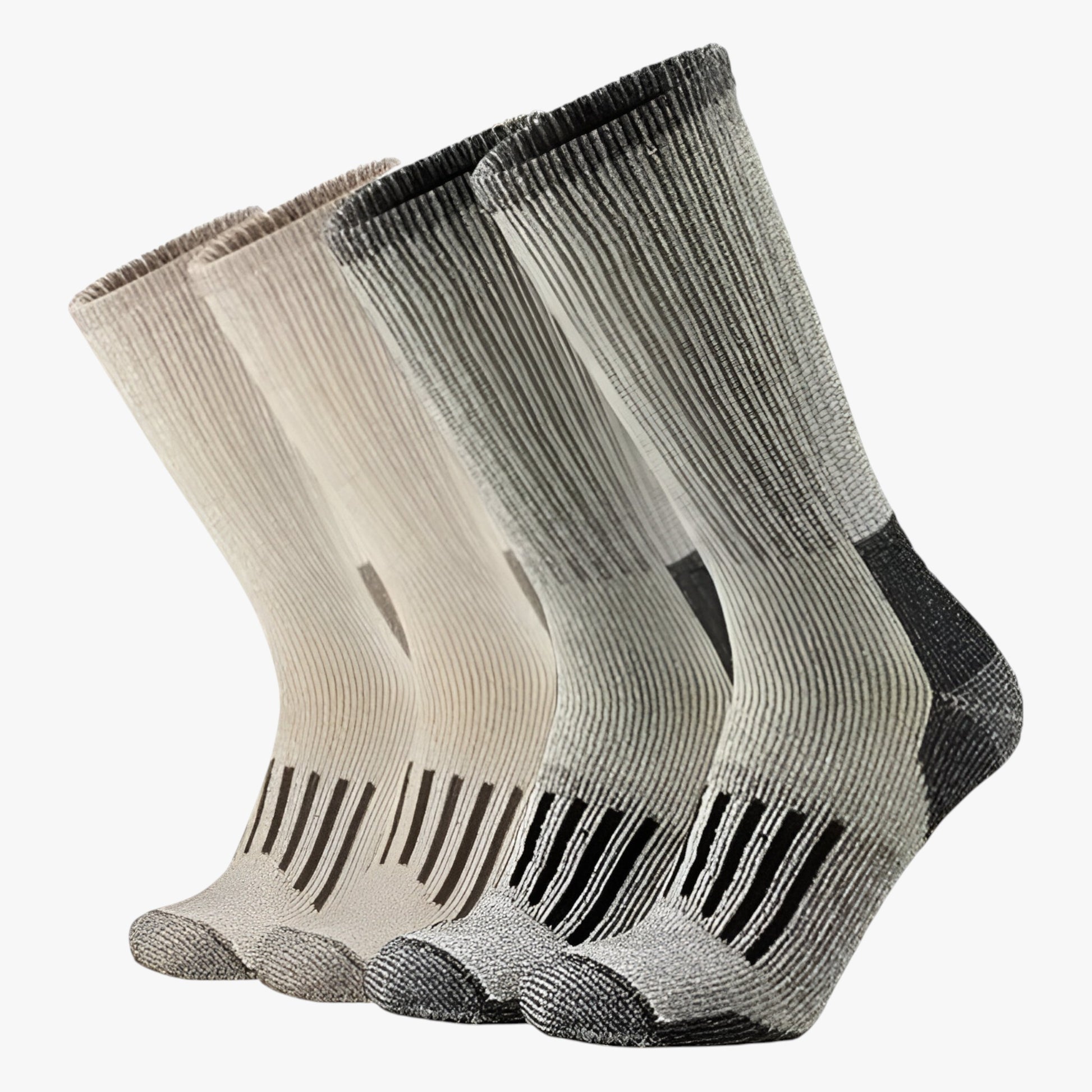 Sokken : Heren Merino Wollen Wandelsokken voor Warmte in Pack L(4 Paar) van Outdoor Craft