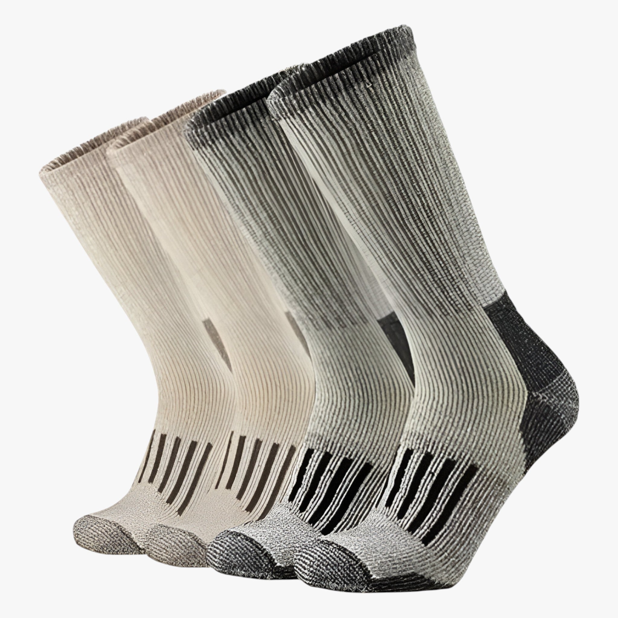 Sokken : Heren Merino Wollen Wandelsokken voor Warmte in Pack L(4 Paar) van Outdoor Craft