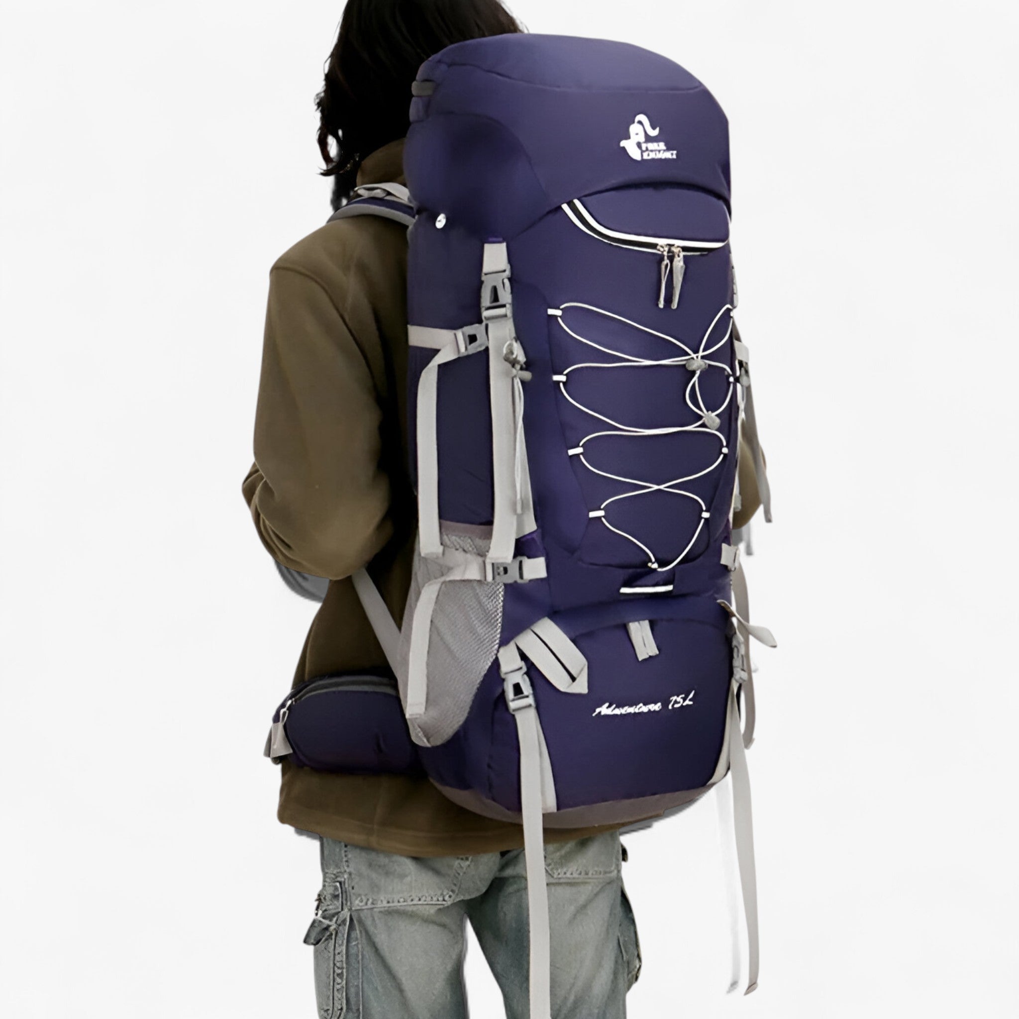 Heren Rugzak 75L Nylon Camping
