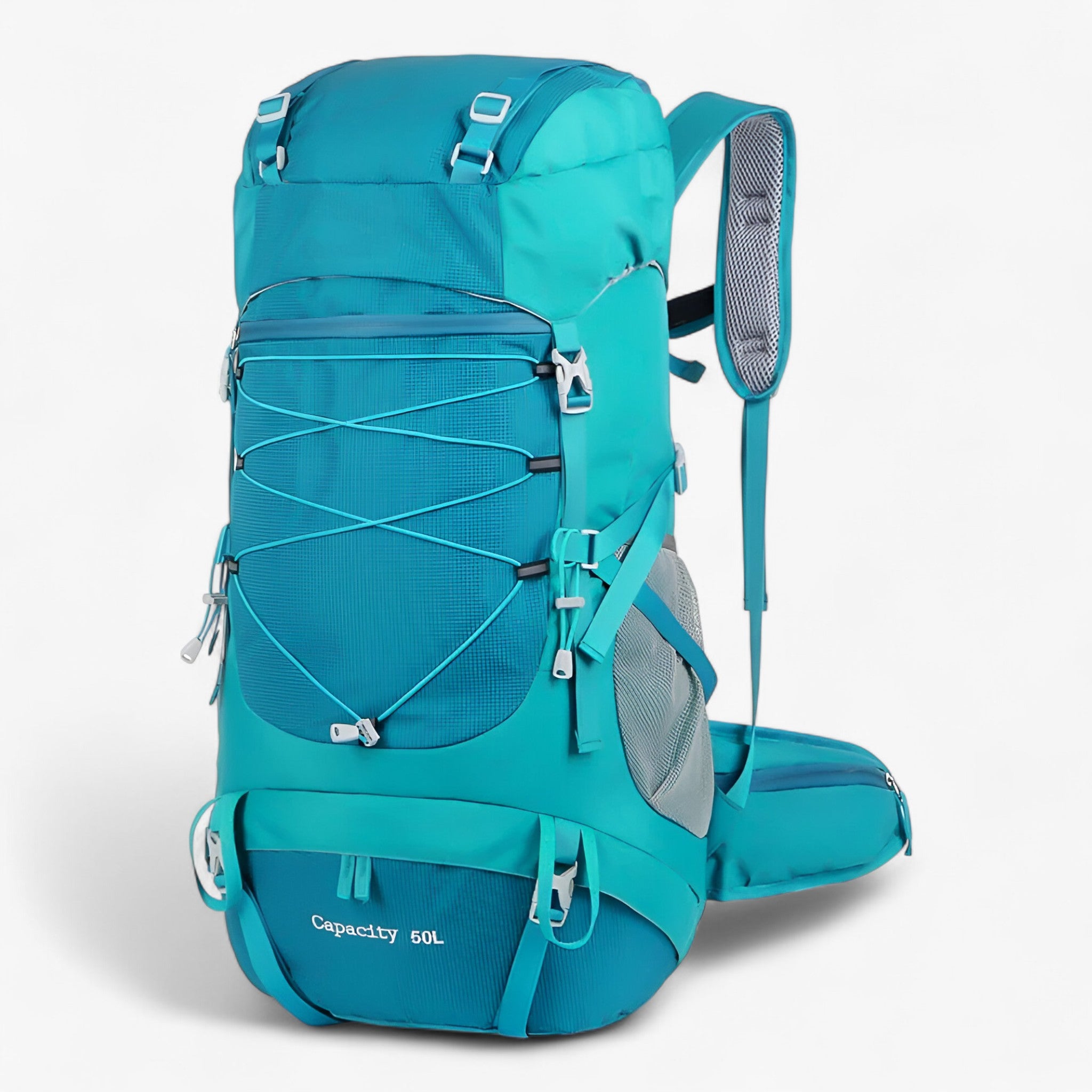 Wandelrugzak 50L Waterdicht Nylon Voor Avontuurlijke Reizen