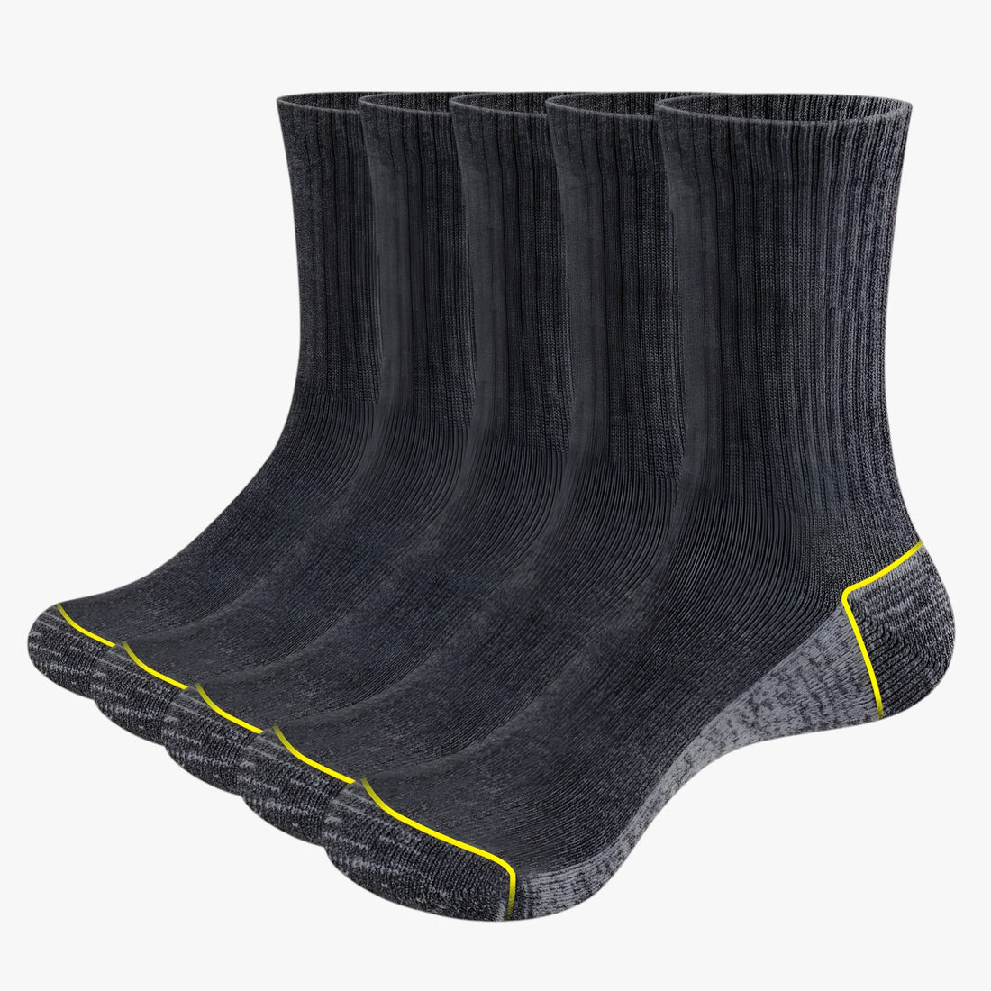 Sokken : Heren Katoenen Sport Sokken Set van 5 Paren in Grijs XL(Heren 41-44 EU) van Outdoor Craft