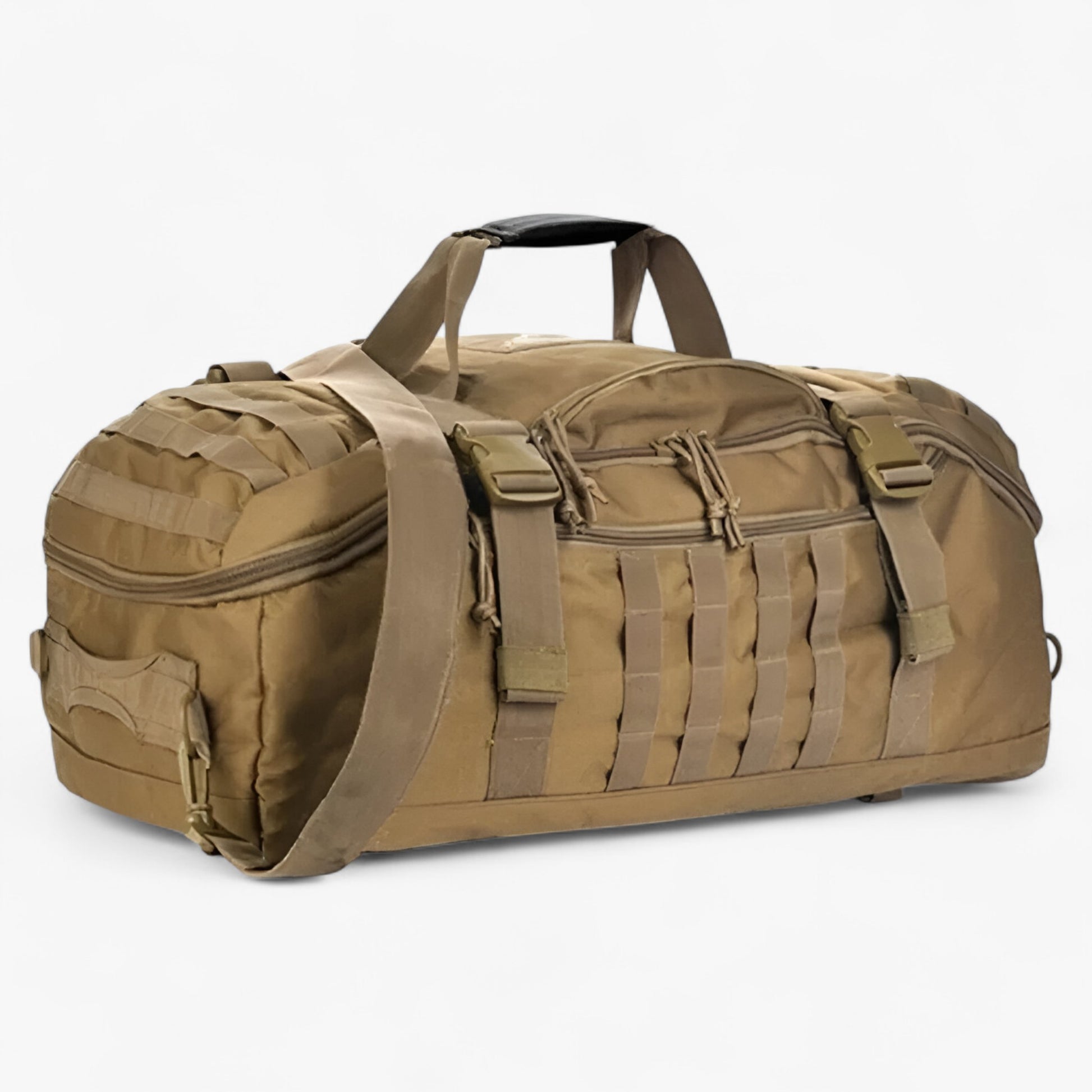 Reiszakken : Heren Polyester Duffel Bag voor Outdoor Activiteiten in Khaki van Outdoor Craft