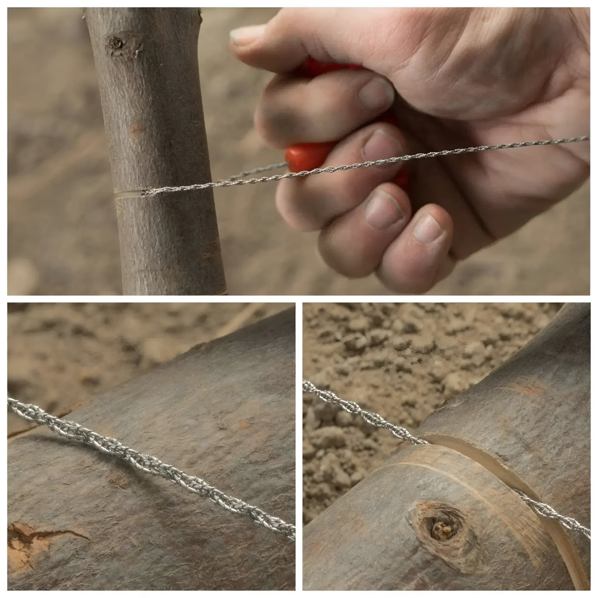 Handgereedschap : Mini Draadzaag van Roestvrij Staal in van Outdoor Craft