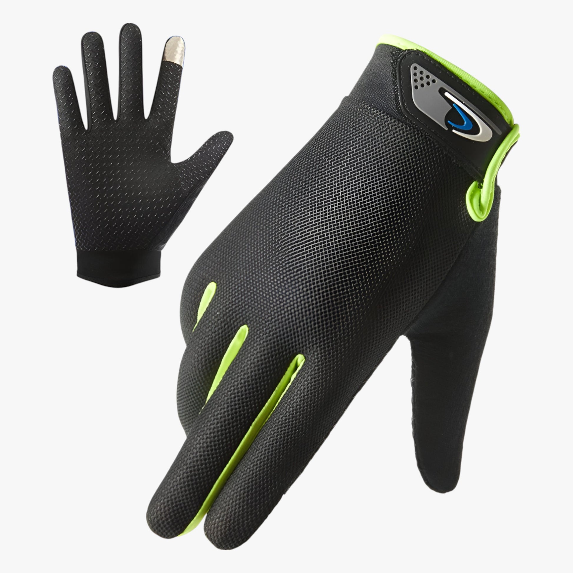 Handschoenen : Vissershandschoenen met Touchscreen in Groen van Outdoor Craft