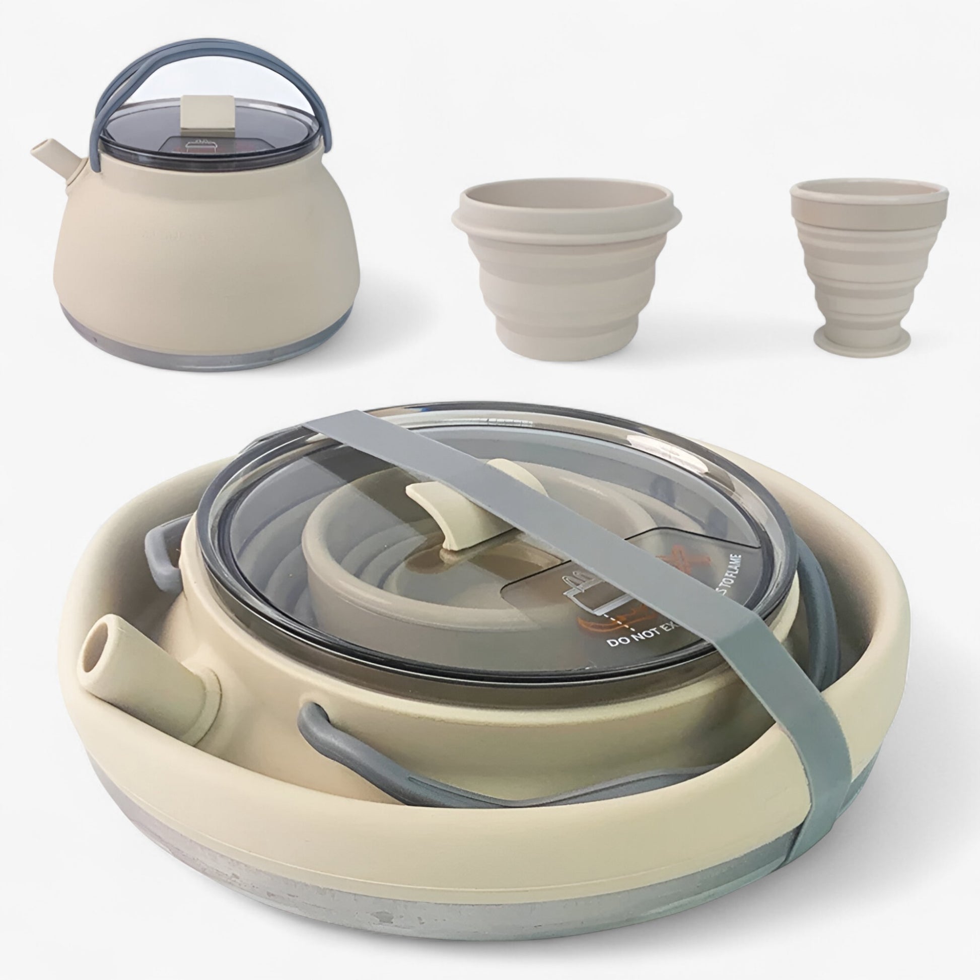 Kampeeruitrusting : Vouwbare Siliconen Camping Waterkoker in van Outdoor Craft