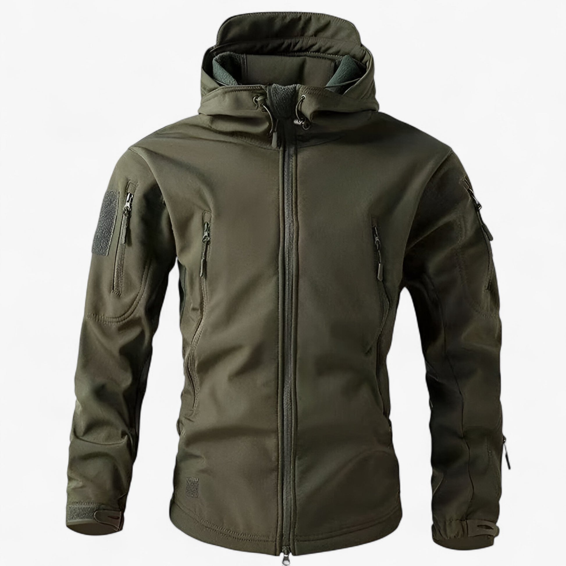 Heren Outdoor Jassen : Heren Fleece Jacket voor Buitenactiviteiten in Groene Jas van Outdoor Craft