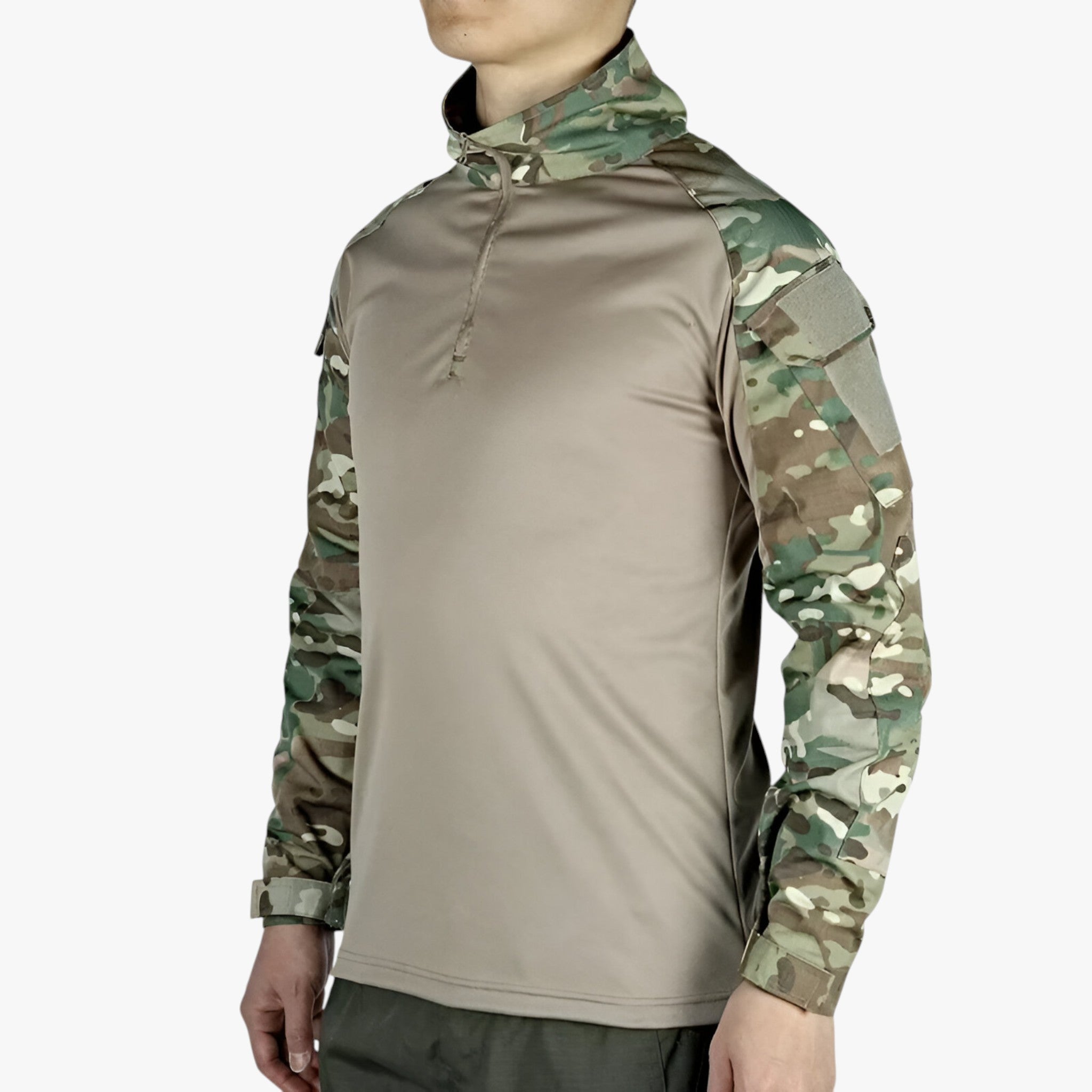 Heren Katoenen Longsleeve Tactisch Wandelt-shirt