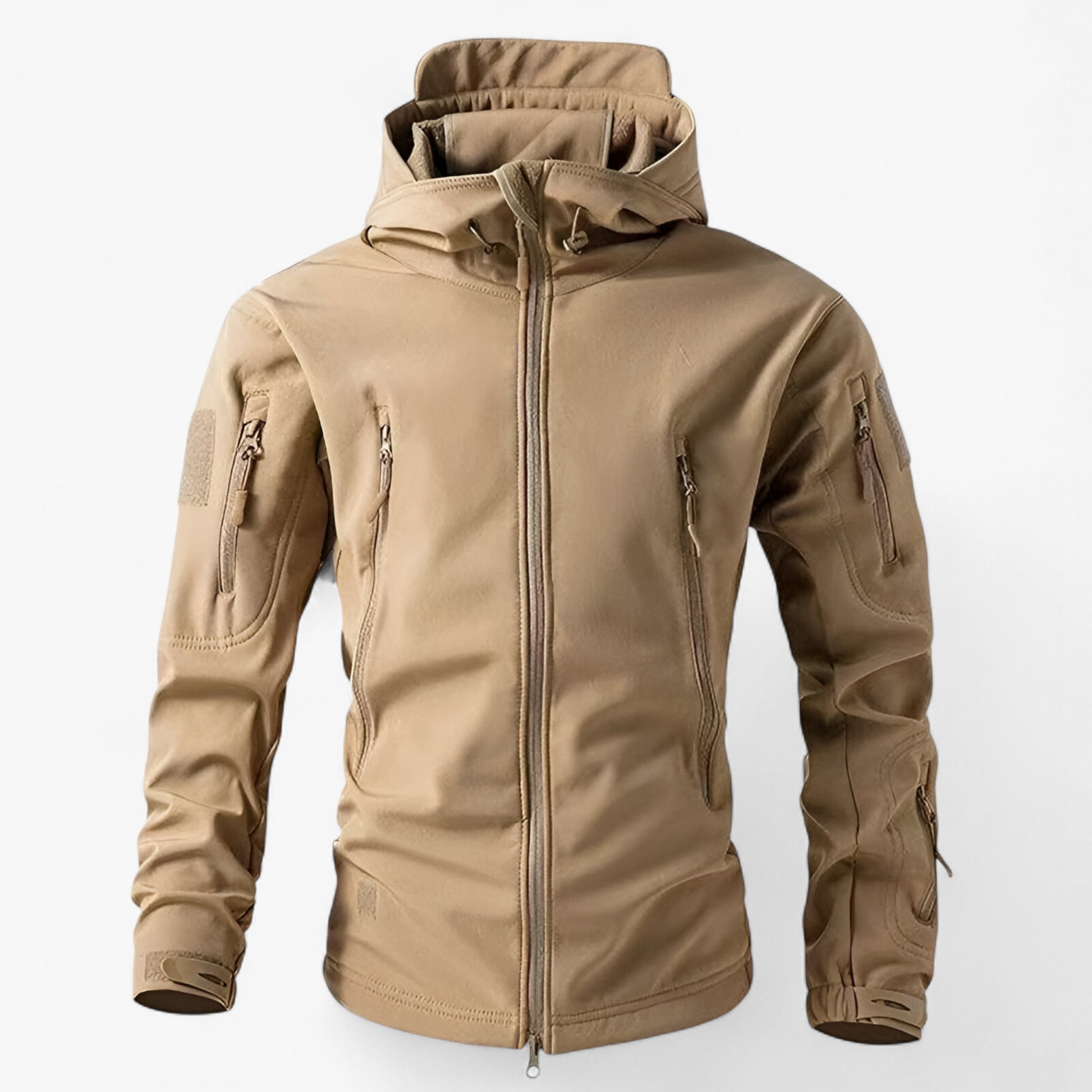 Heren Outdoor Jassen : Heren Fleece Jacket voor Buitenactiviteiten in Khaki Jas van Outdoor Craft