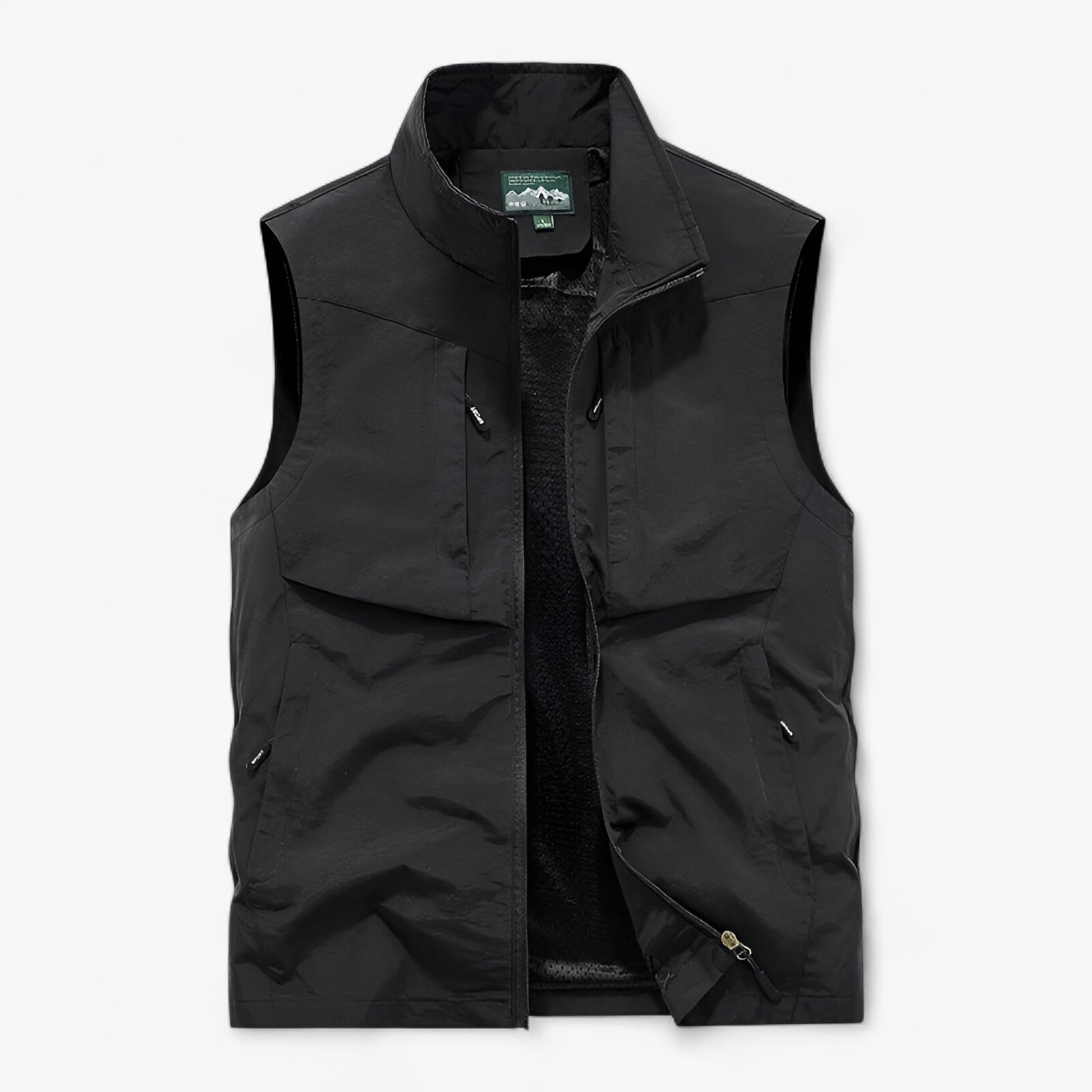 Heren Outdoor Vesten : Heren Waterdicht Outdoor Vest in Zwart van Outdoor Craft