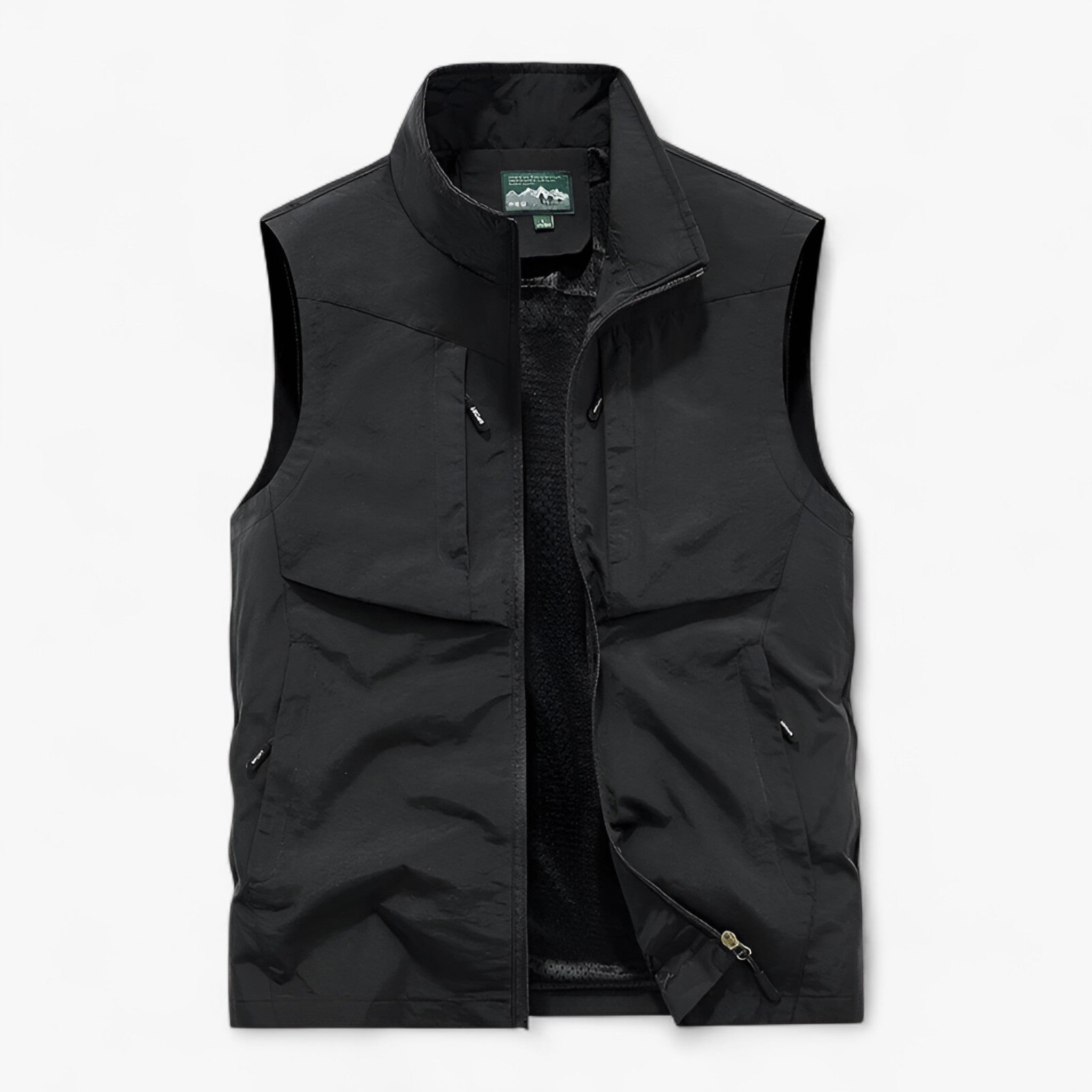 Heren Outdoor Vesten : Heren Waterdicht Outdoor Vest in Zwart van Outdoor Craft