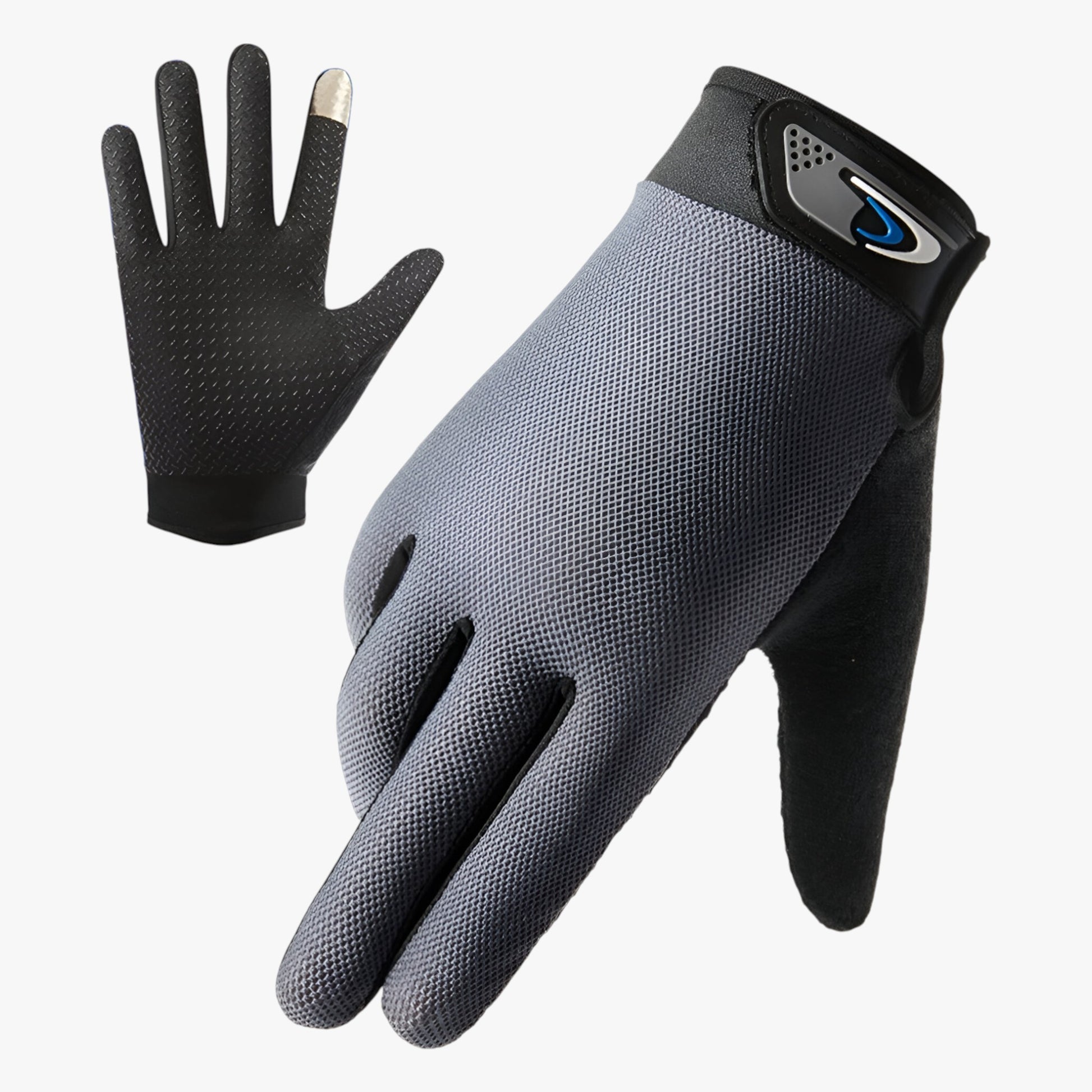 Handschoenen : Vissershandschoenen met Touchscreen in Grijs van Outdoor Craft