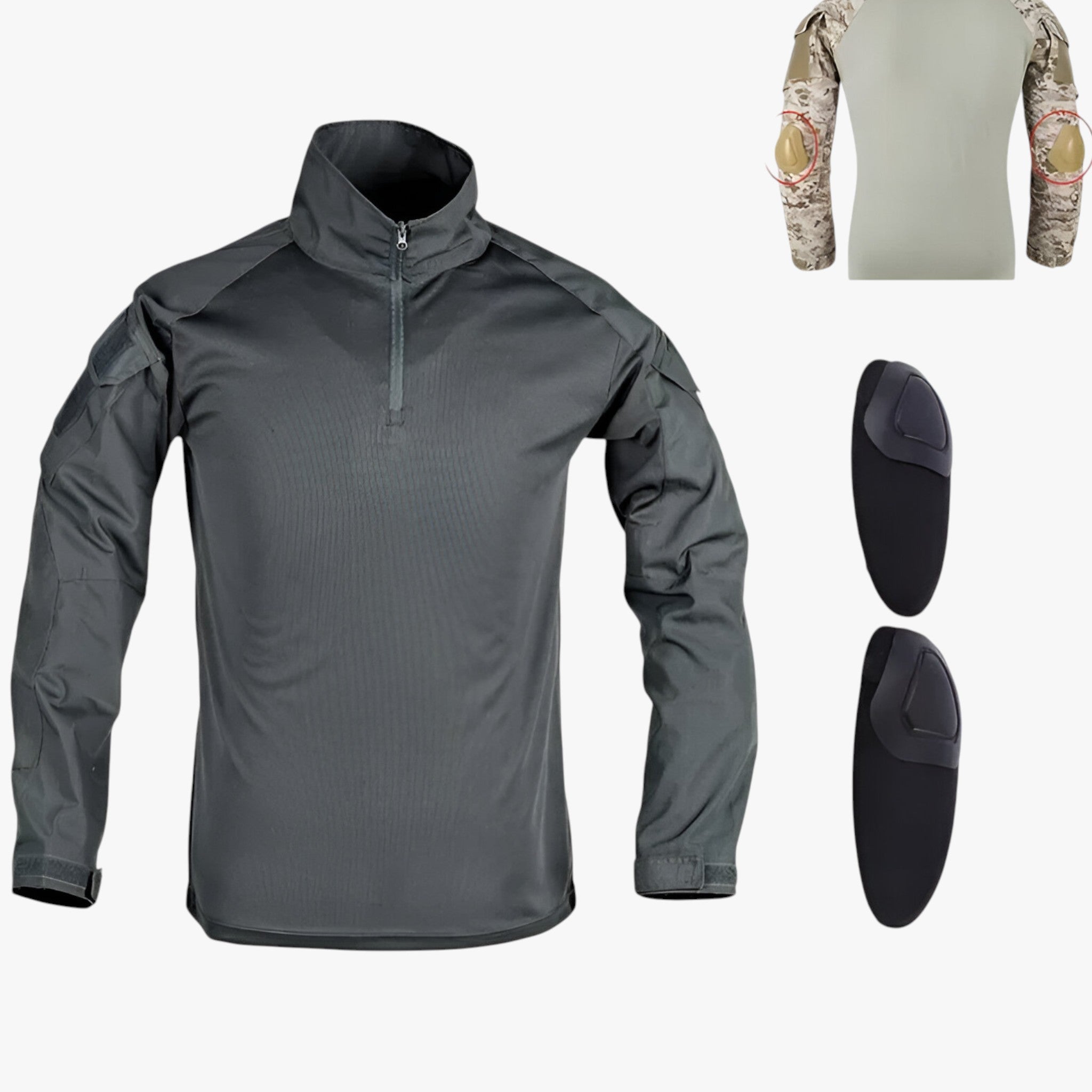 Heren Katoenen Longsleeve Tactisch Wandelt-shirt