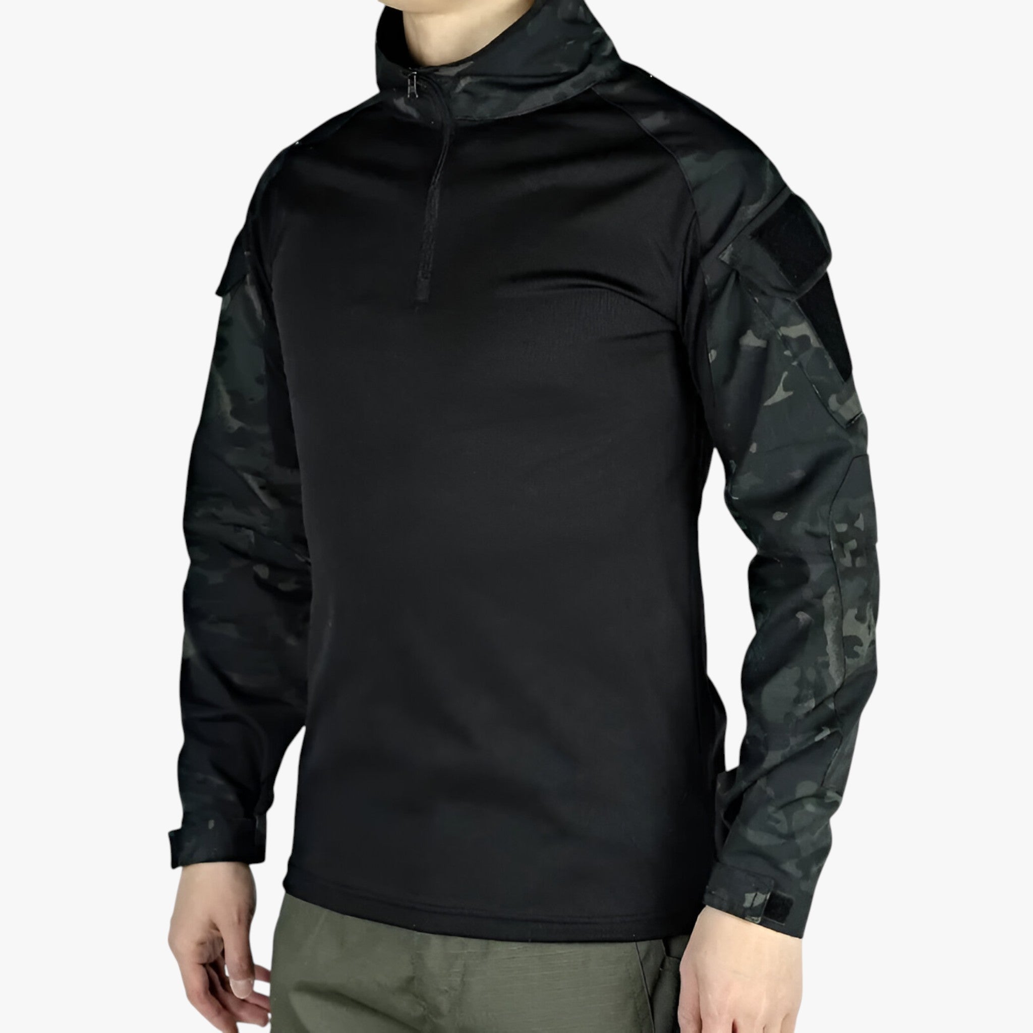 Heren Katoenen Longsleeve Tactisch Wandelt-shirt