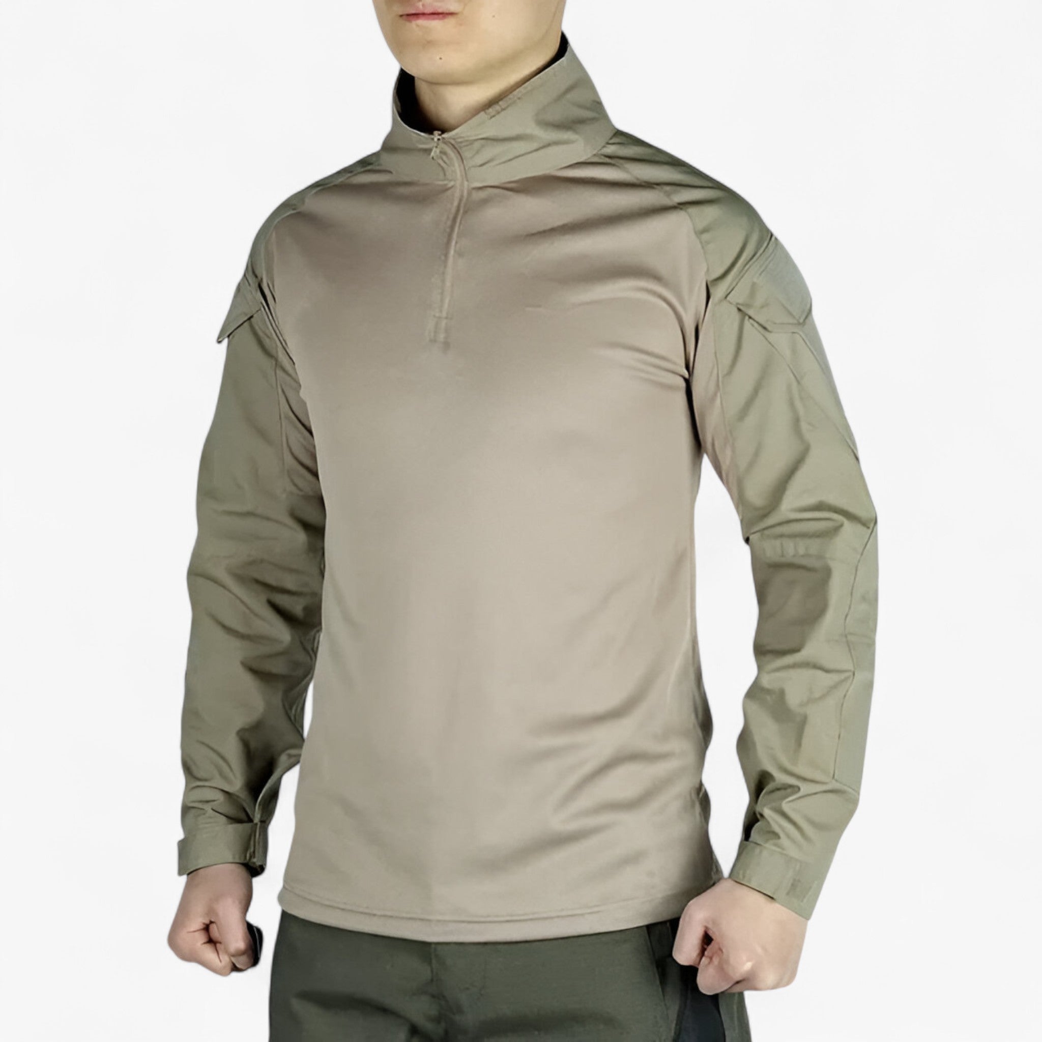 Heren Katoenen Longsleeve Tactisch Wandelt-shirt