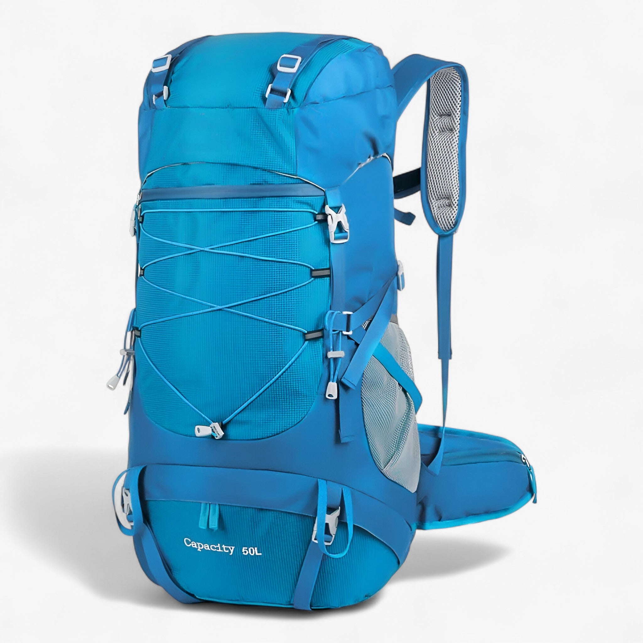 Wandelrugzak 50L Waterdicht Nylon Voor Avontuurlijke Reizen