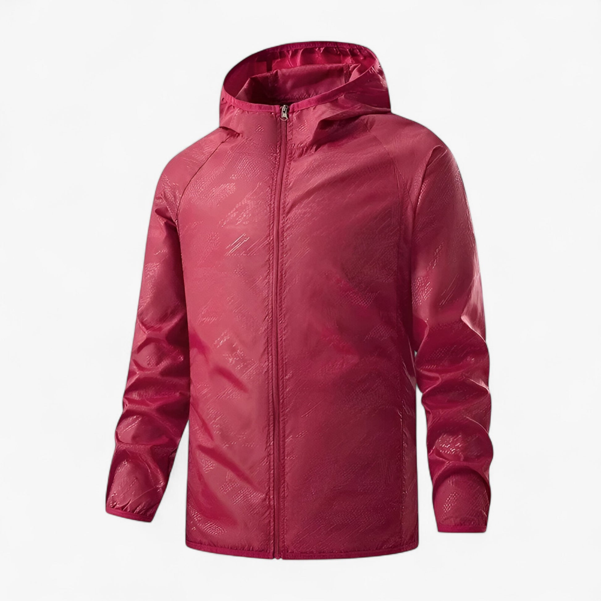 Jassen : Unisex Waterdichte Polyester Jas in Unisex Rood van Outdoor Craft